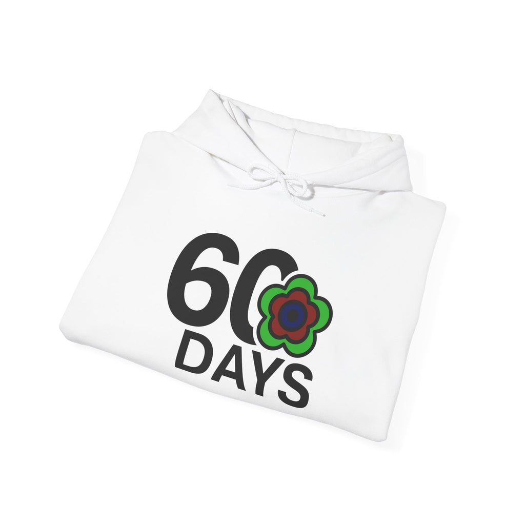 P🌺🌺P2Poppies 60 Days Sober Hoodie – Recovery Milestone Sweatshirt