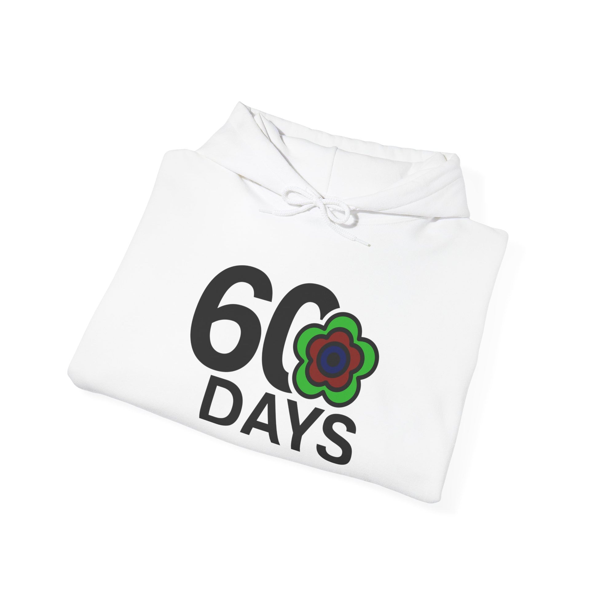 P🌺🌺P2Poppies 60 Days Sober Hoodie – Recovery Milestone Sweatshirt