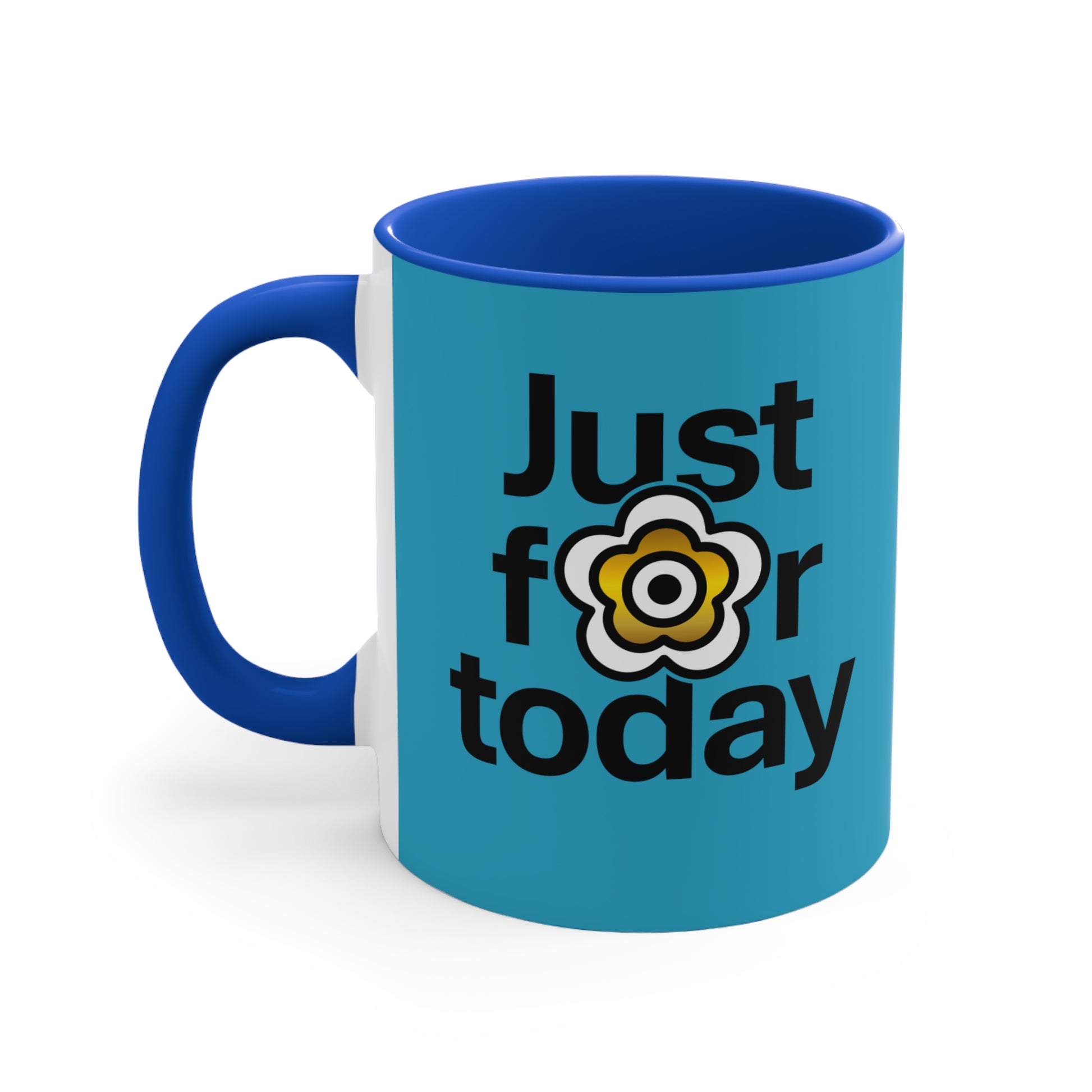 P🌺🌺P2Poppies Just for Today – Motivational Recovery Mug