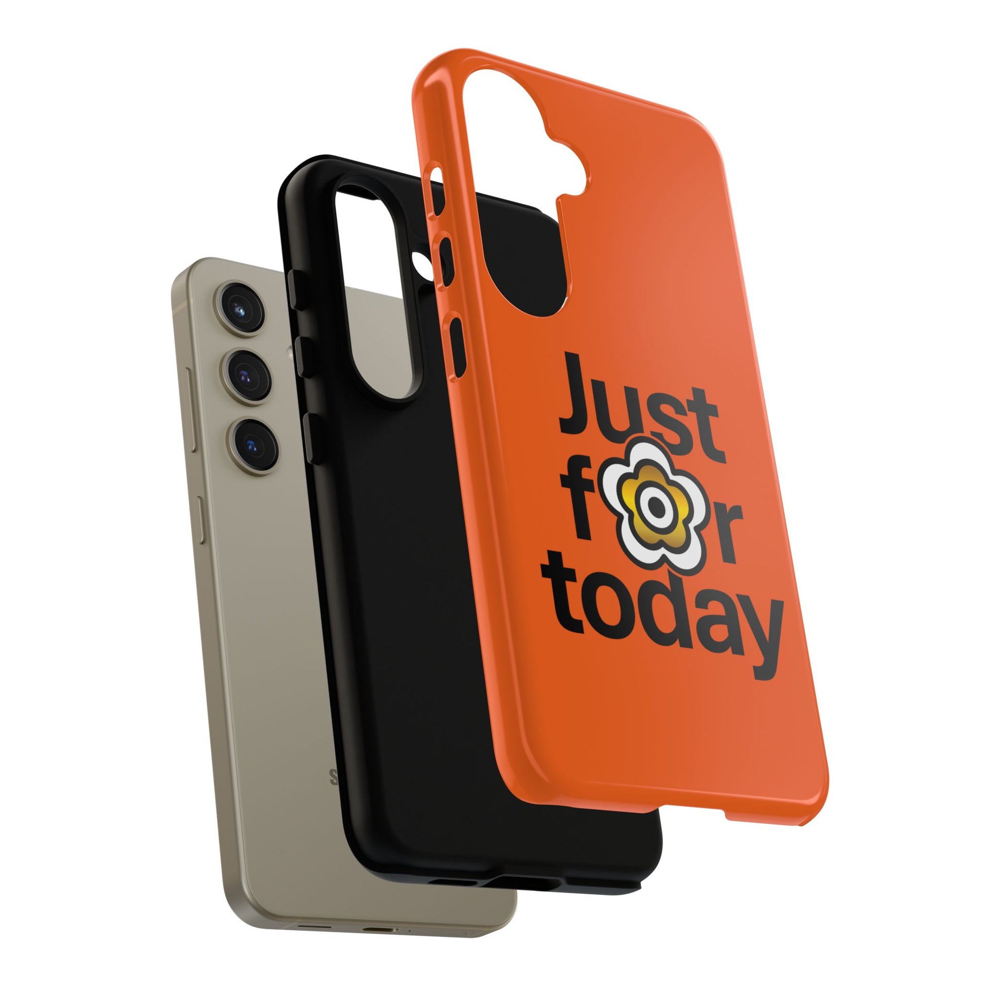 P🌺🌺P2Poppies Just for Today Samsung Phone Case – Inspirational Recovery Protection