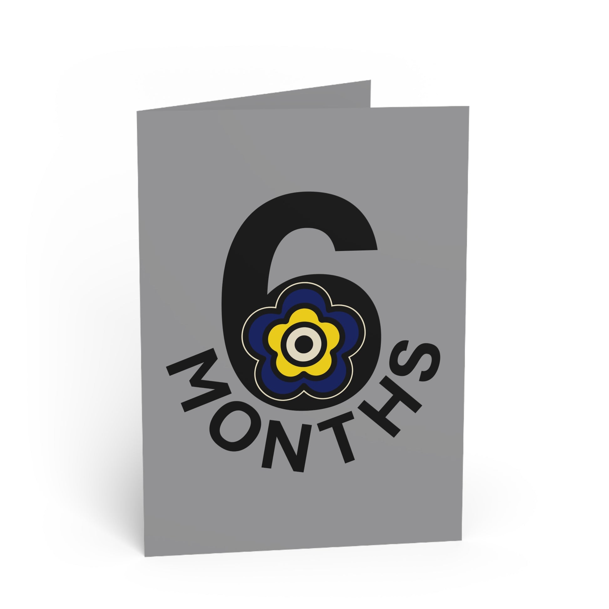 P🌺🌺P2Poppies 6 Months Milestone Greeting Card