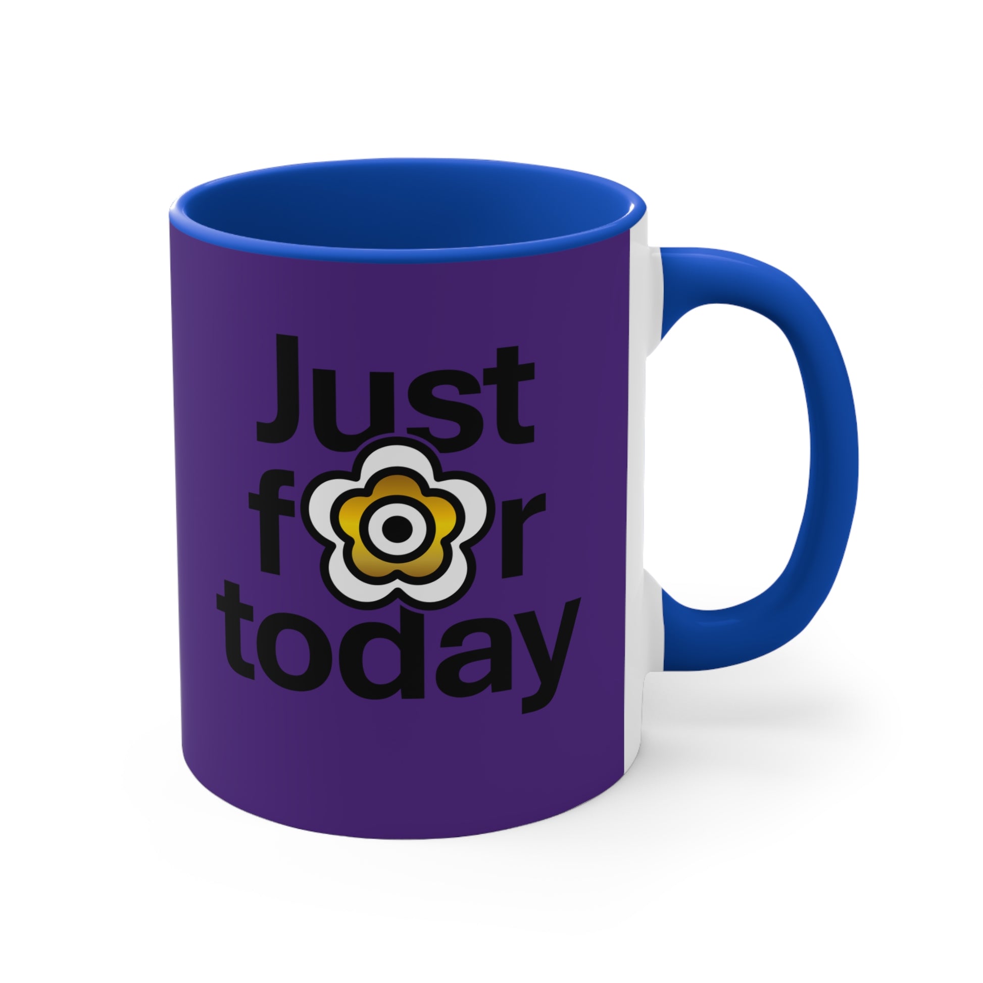 P🌺🌺P2Poppies Just for Today – Motivational Recovery Mug