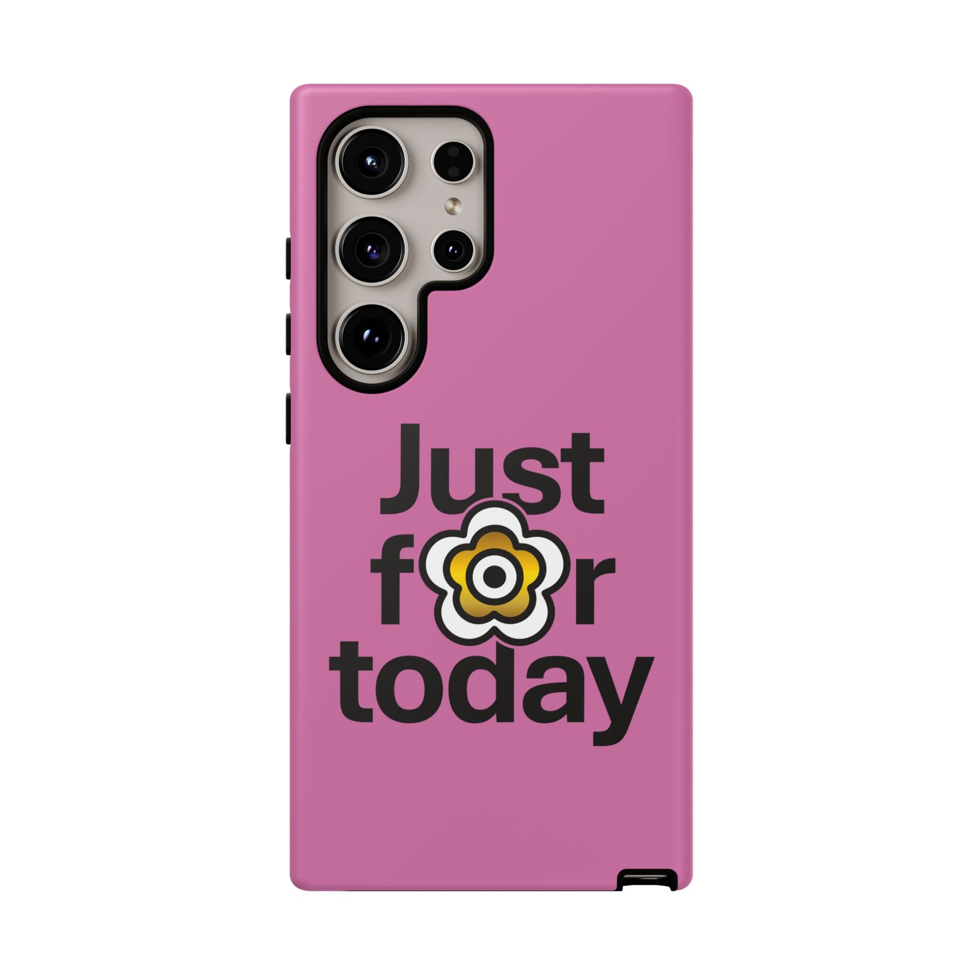 P🌺🌺P2Poppies Just for Today Samsung Phone Case – Inspirational Recovery Protection