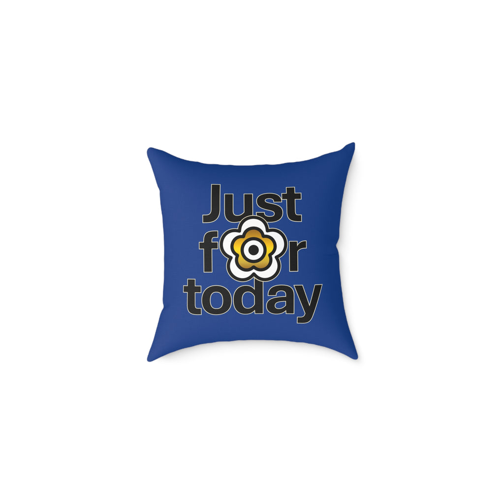 P🌺🌺P2Poppies Just for Today 16" x 16" Cushion – Recovery Inspiration Pillow