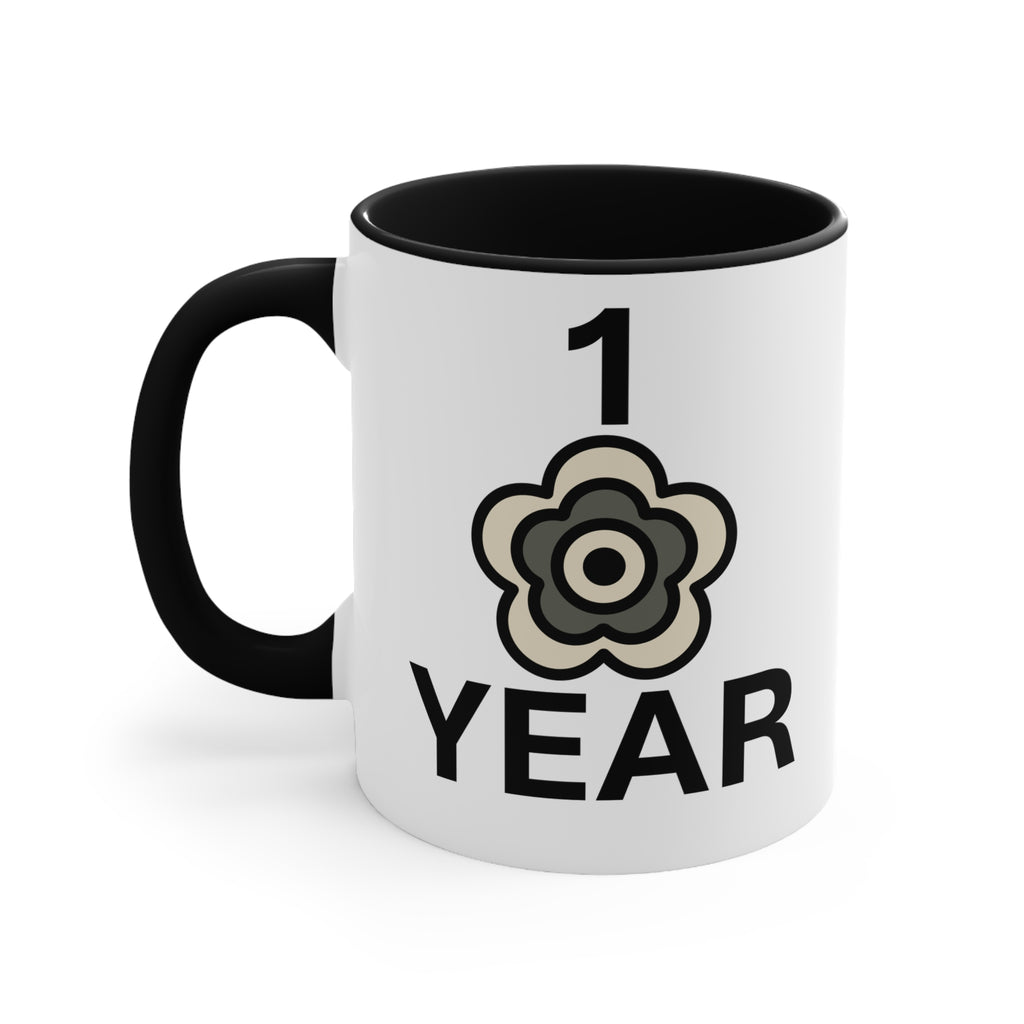P🌺🌺P2Poppies 1 Year – Motivational Recovery Mug