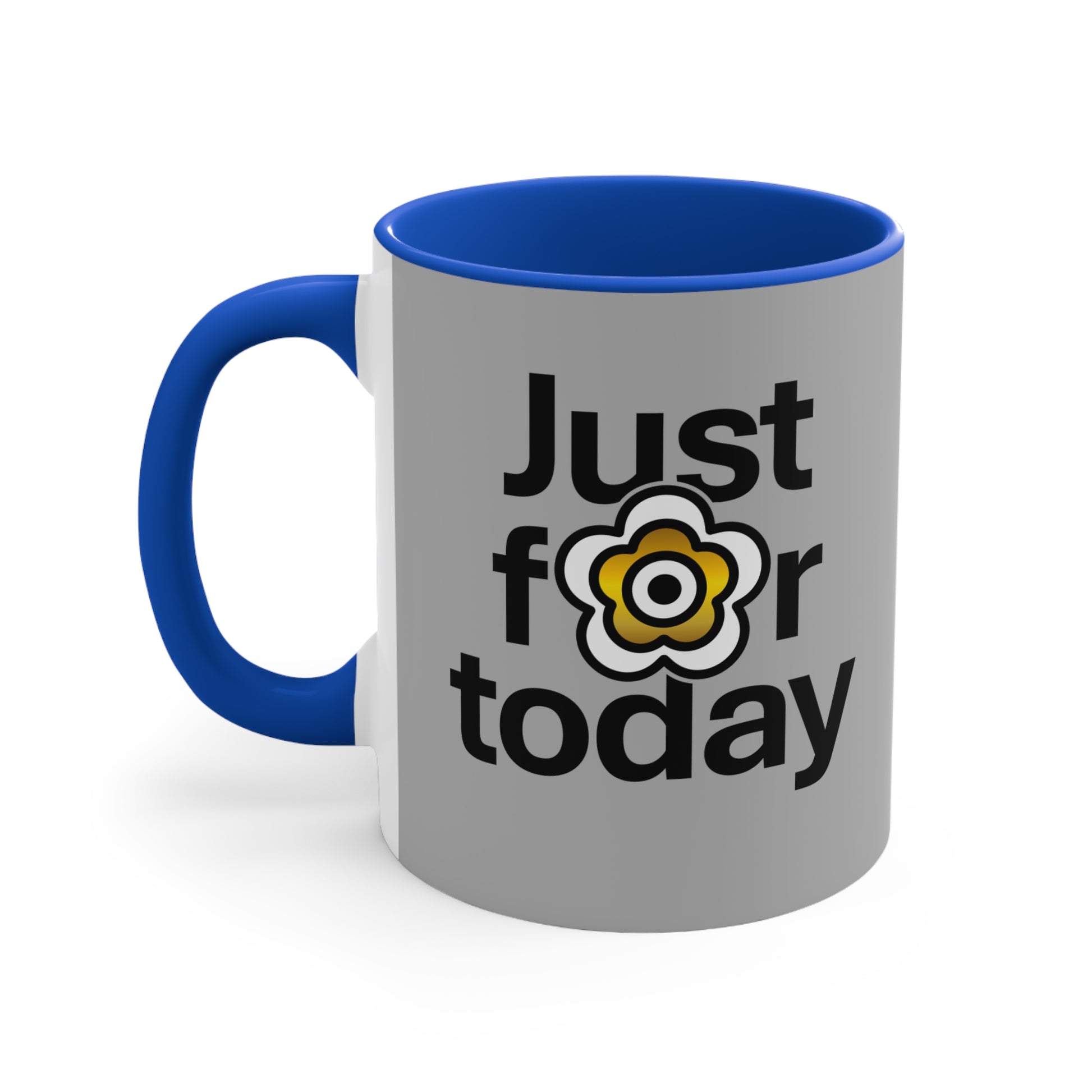 P🌺🌺P2Poppies Just for Today – Motivational Recovery Mug