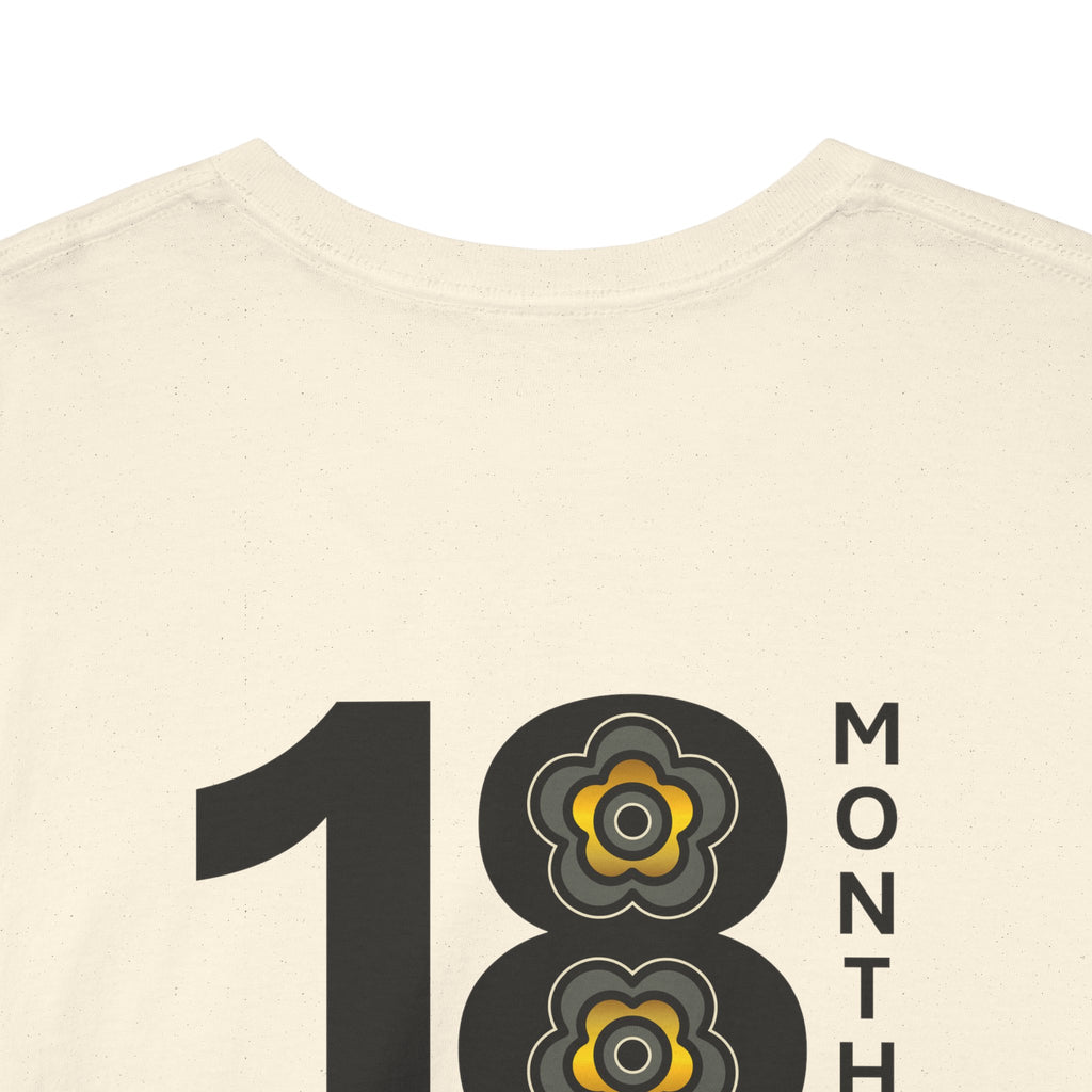 P🌺🌺P2Poppies 18 Months Sober – Motivational Recovery T-Shirt