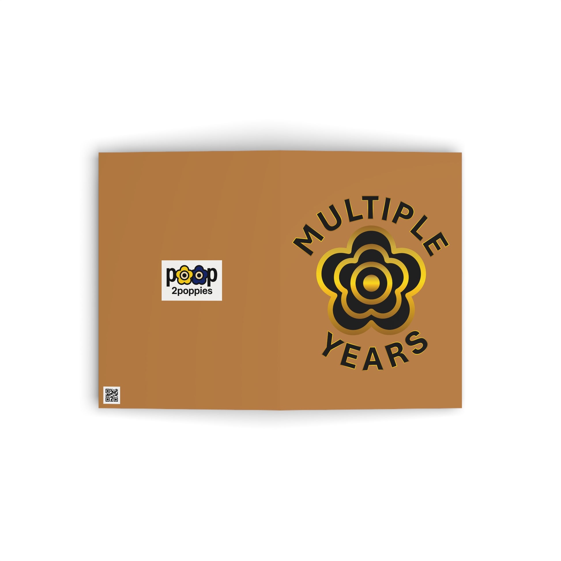 P🌺🌺P2Poppies Multiple Years Milestone Greeting Card