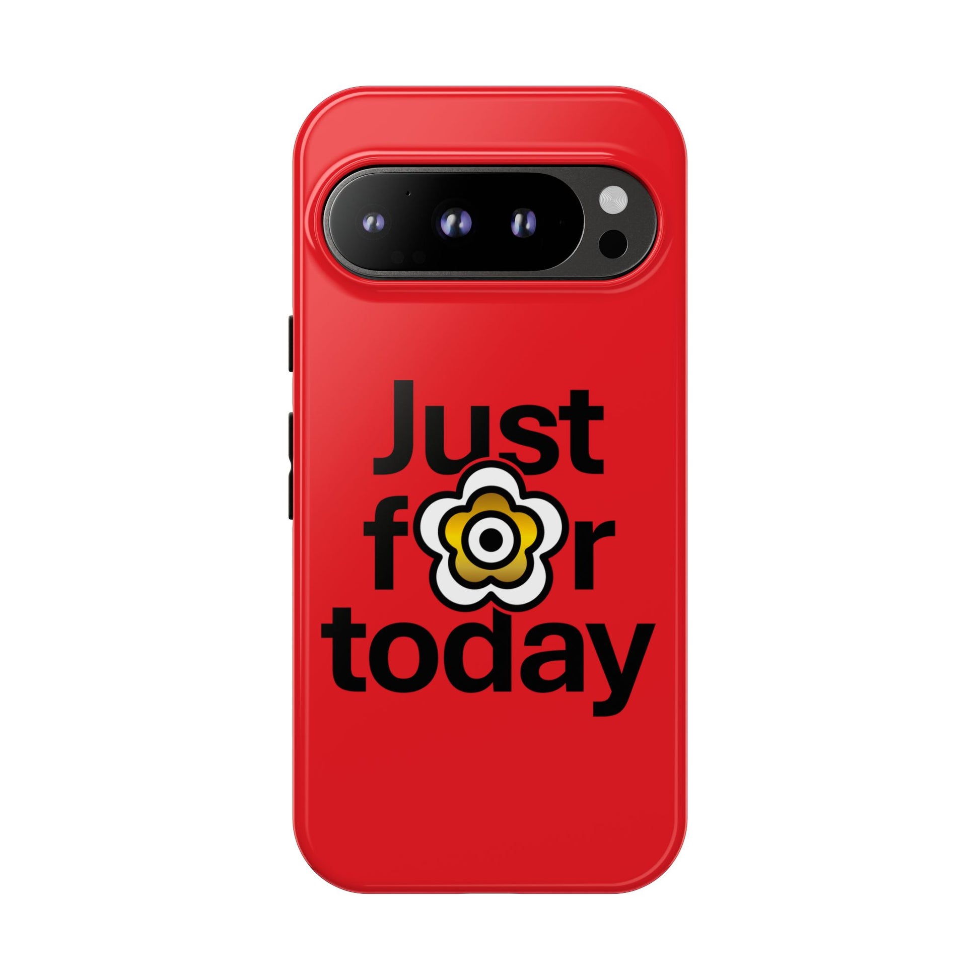 P🌺🌺P2Poppies Just for Today Google Phone Case – Inspirational Recovery Protection