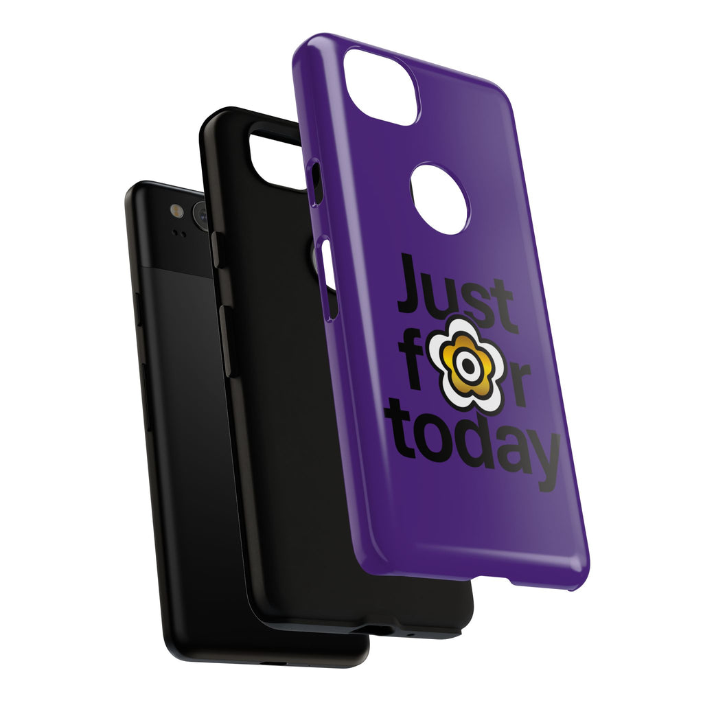 P🌺🌺P2Poppies Just for Today Google Phone Case – Inspirational Recovery Protection