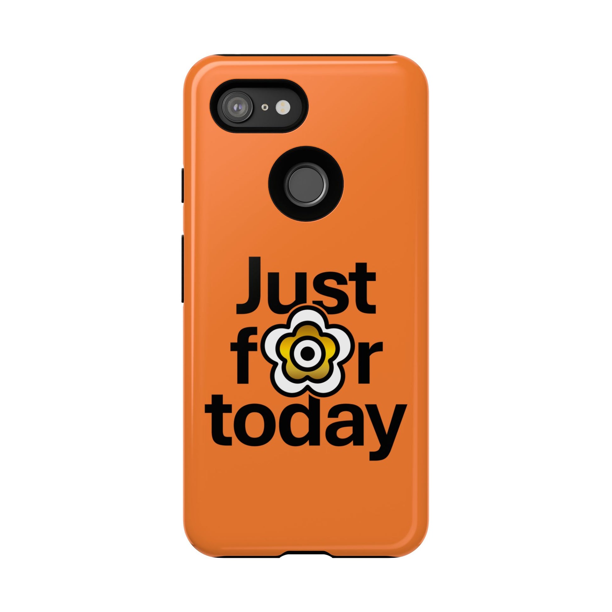 P🌺🌺P2Poppies Just for Today Google Phone Case – Inspirational Recovery Protection