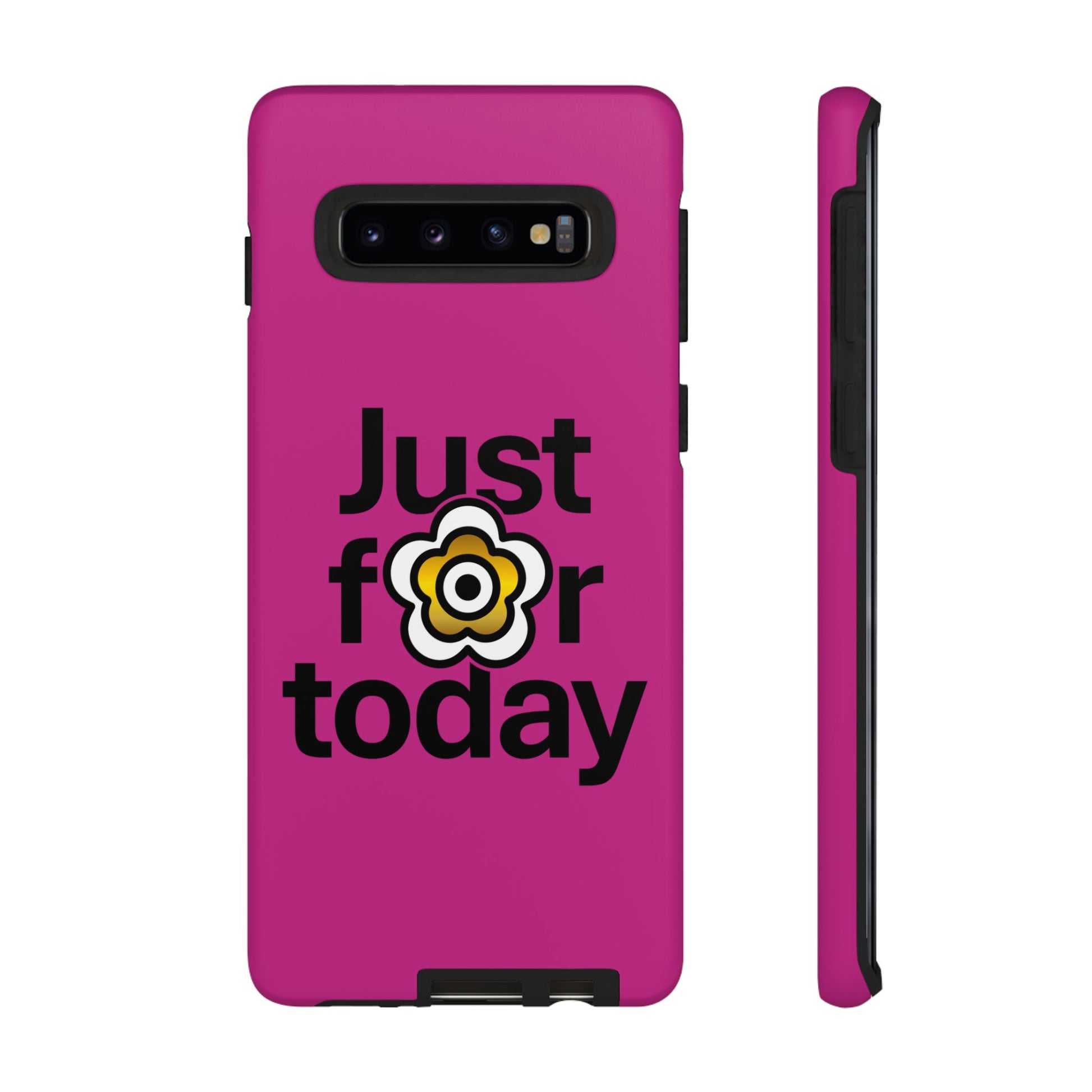 P🌺🌺P2Poppies Just for Today Samsung Phone Case – Inspirational Recovery Protection