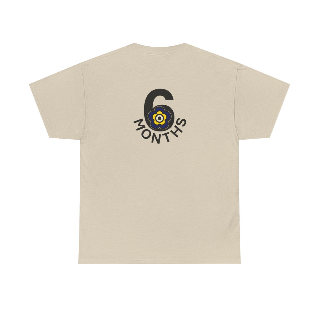 P🌺🌺P2Poppies 6 Months Sober – Motivational Recovery T-Shirt