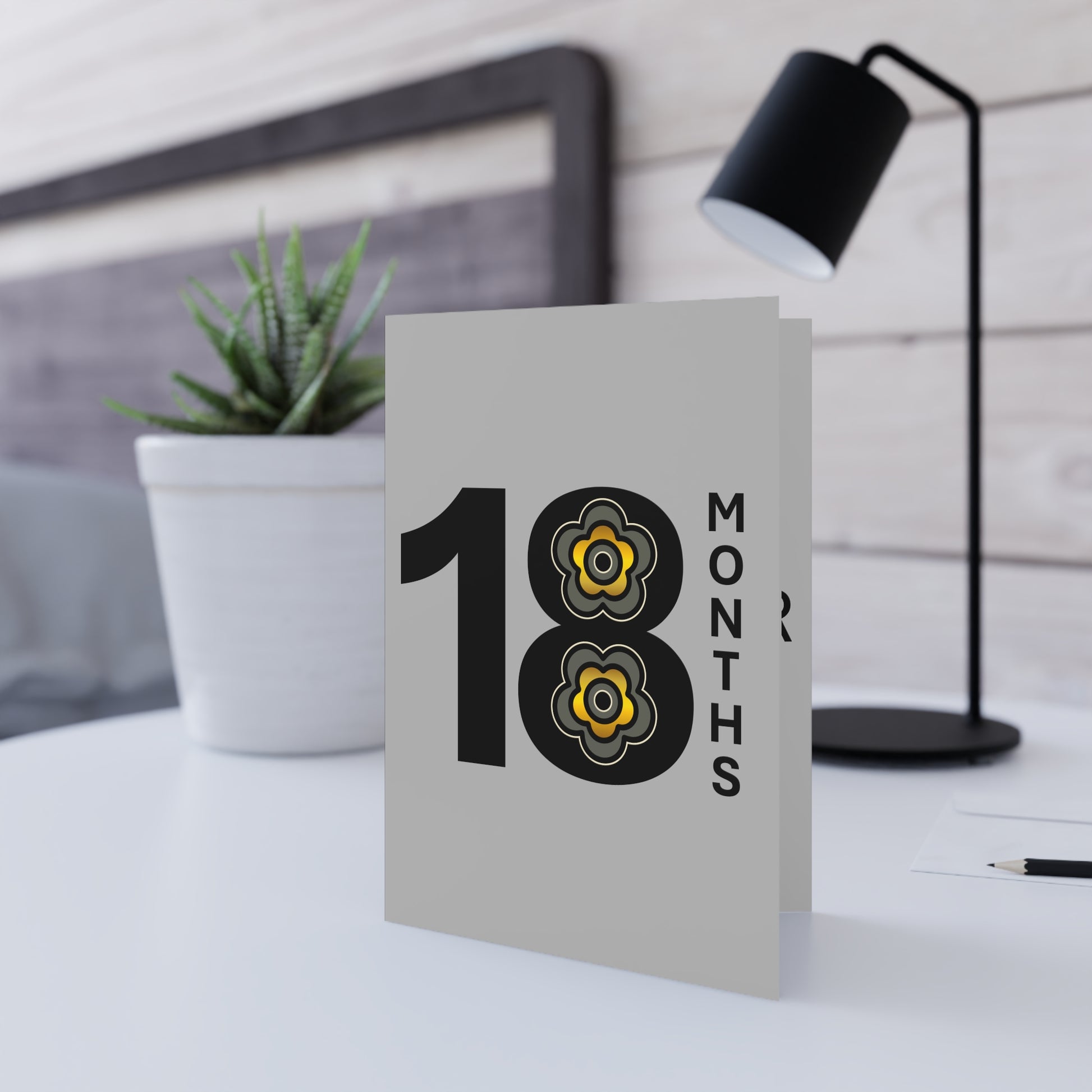 P🌺🌺P2Poppies 18 Months Milestone Greeting Card