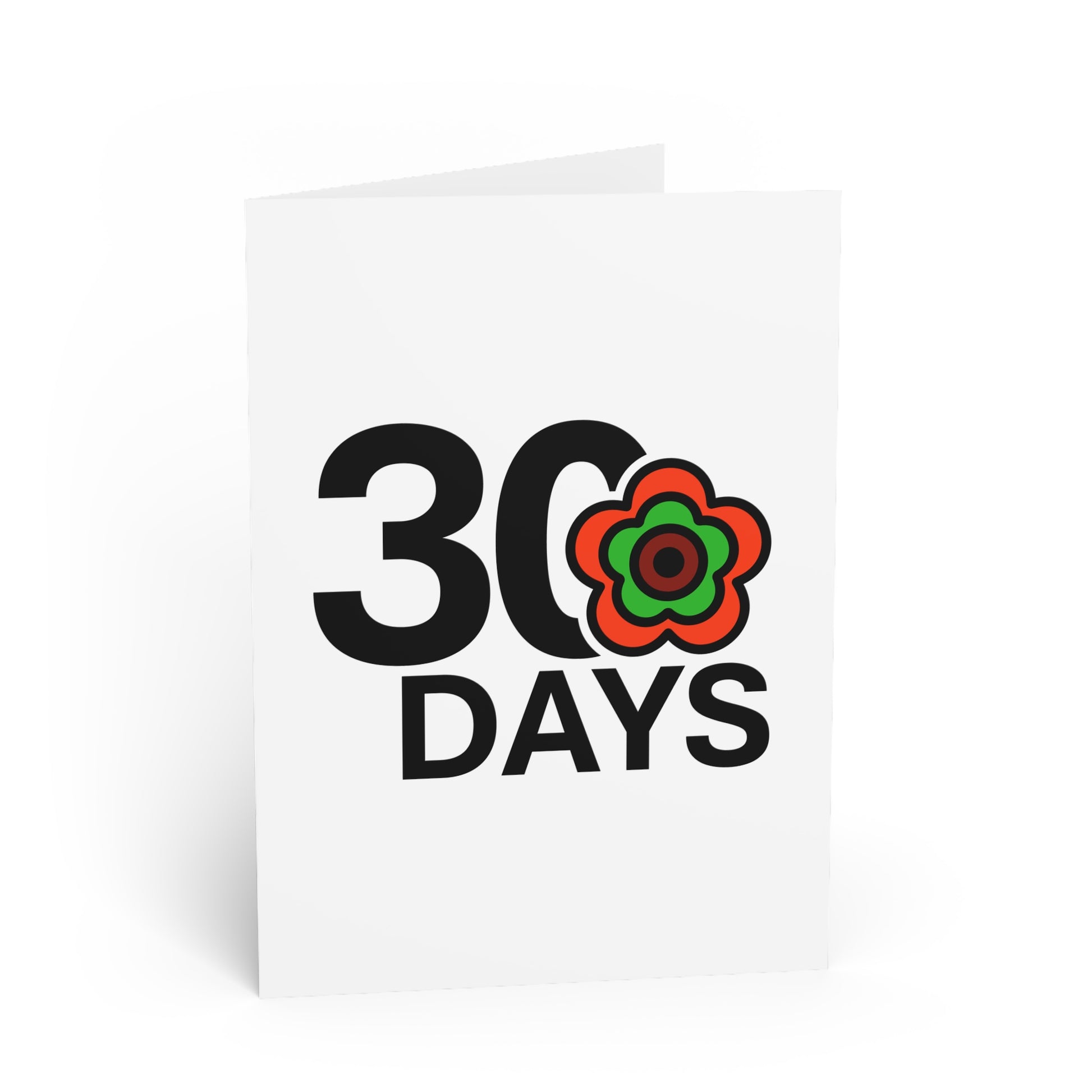 P🌺🌺P2Poppies 30 Days Milestone Greeting Card