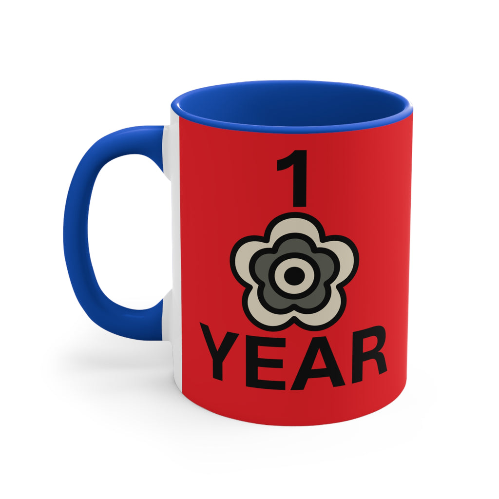 P🌺🌺P2Poppies 1 Year – Motivational Recovery Mug