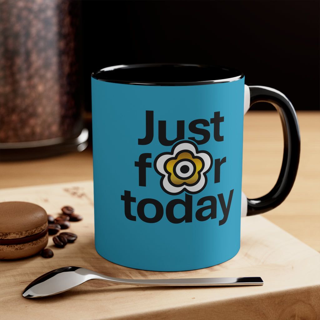 P🌺🌺P2Poppies Just for Today – Motivational Recovery Mug