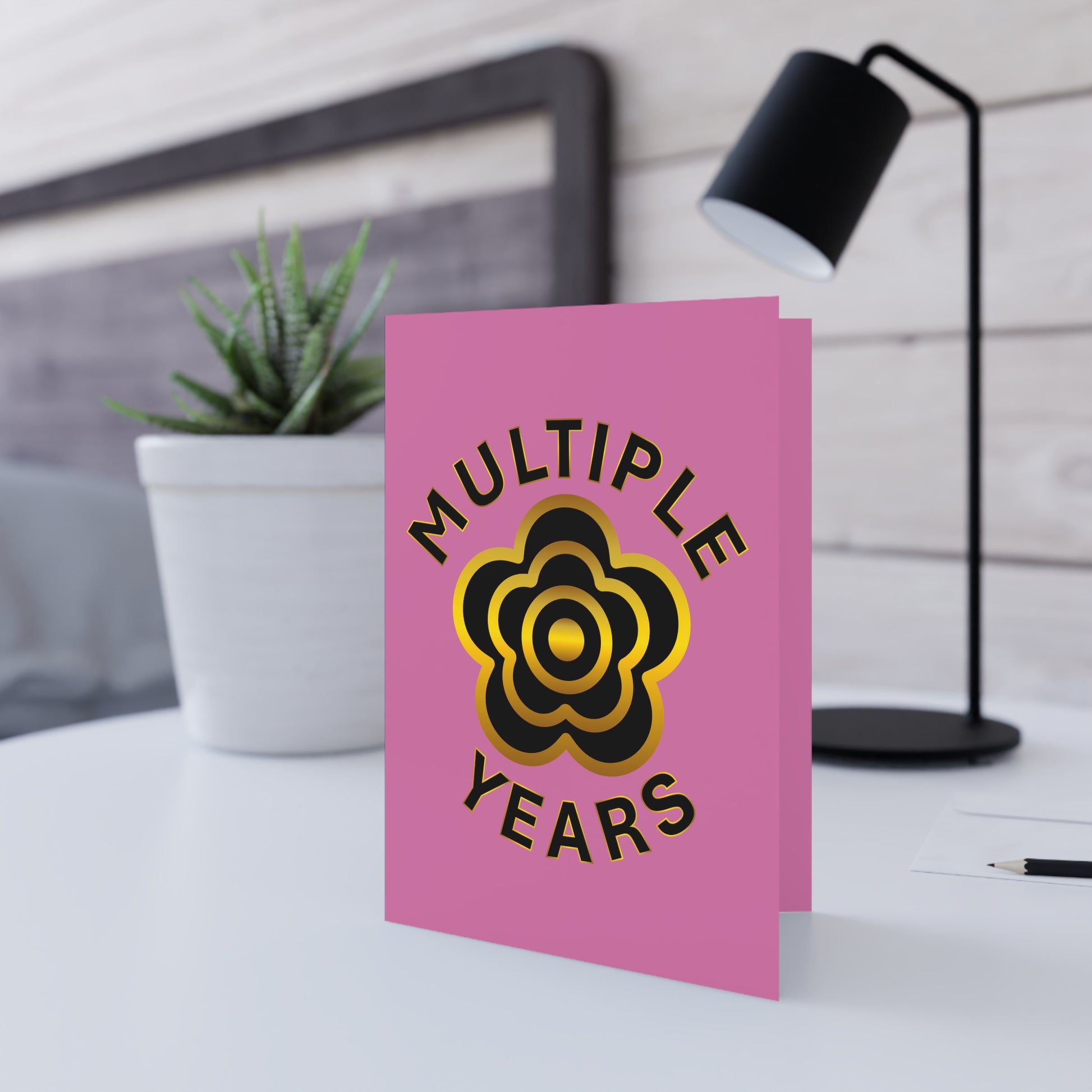 P🌺🌺P2Poppies Multiple Years Milestone Greeting Card