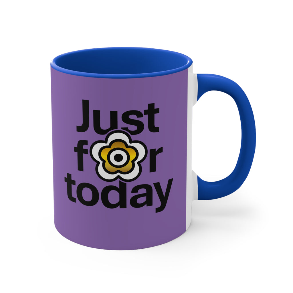 P🌺🌺P2Poppies Just for Today – Motivational Recovery Mug