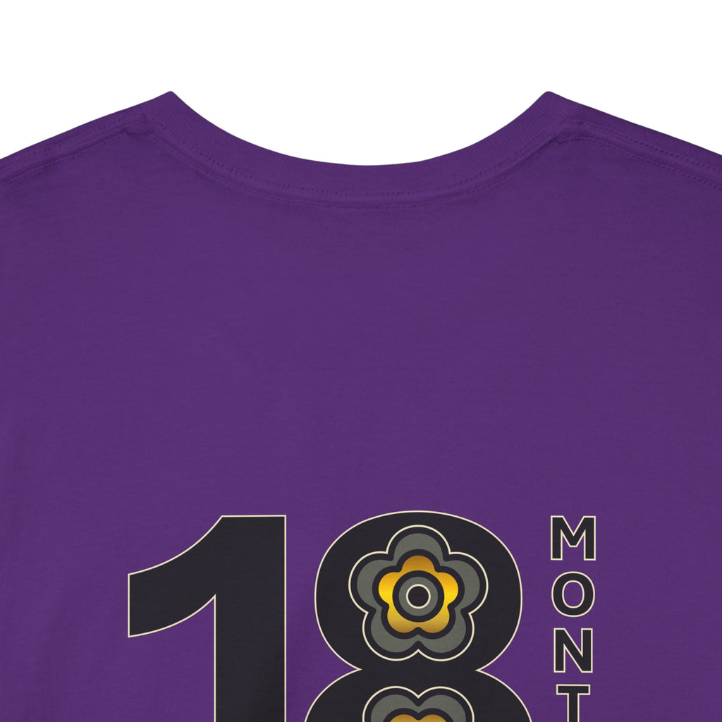 P🌺🌺P2Poppies 18 Months Sober – Motivational Recovery T-Shirt