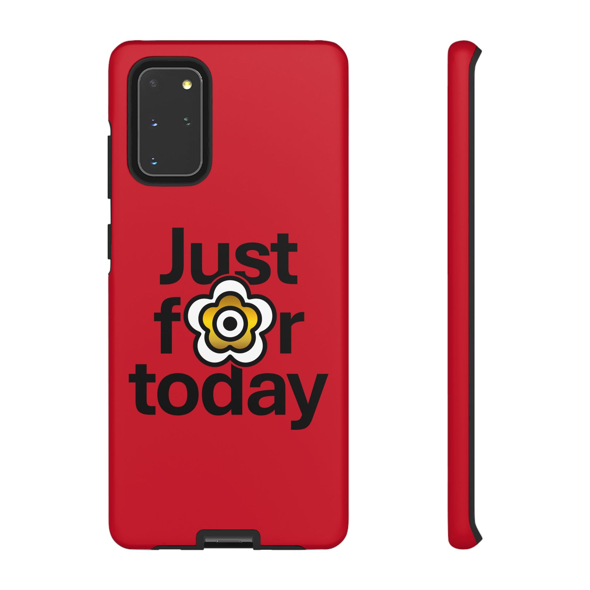 P🌺🌺P2Poppies Just for Today Samsung Phone Case – Inspirational Recovery Protection