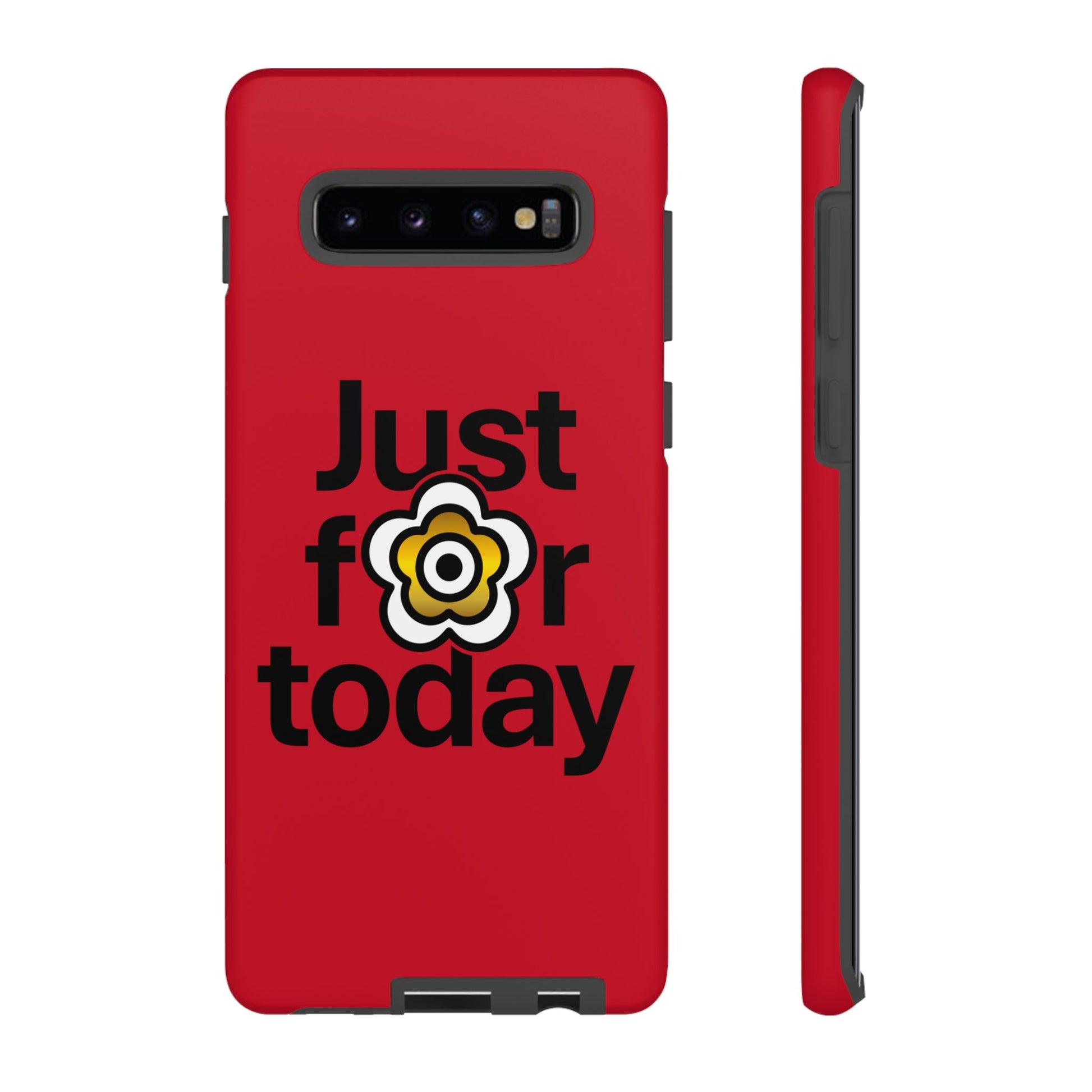 P🌺🌺P2Poppies Just for Today Samsung Phone Case – Inspirational Recovery Protection