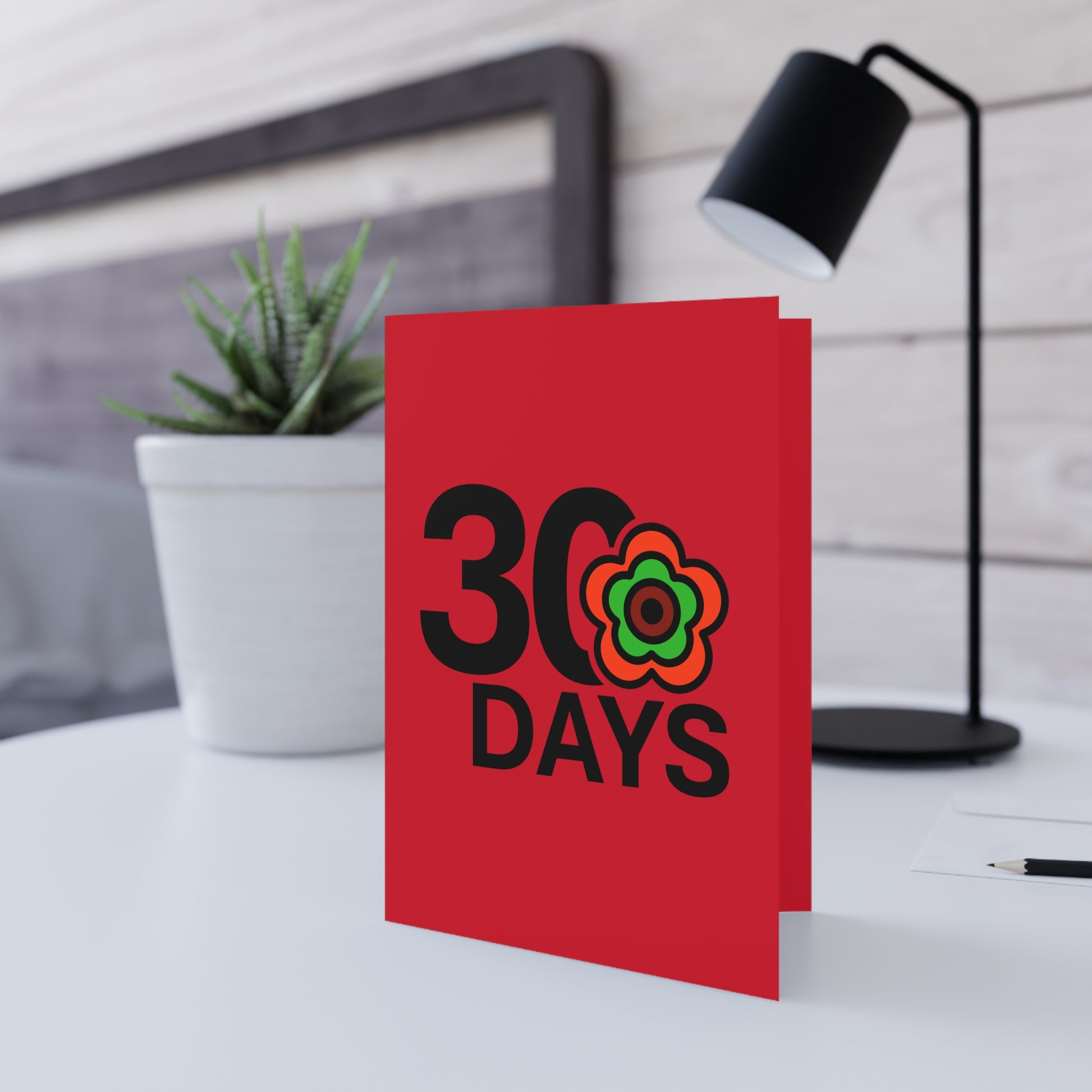 P🌺🌺P2Poppies 30 Days Milestone Greeting Card