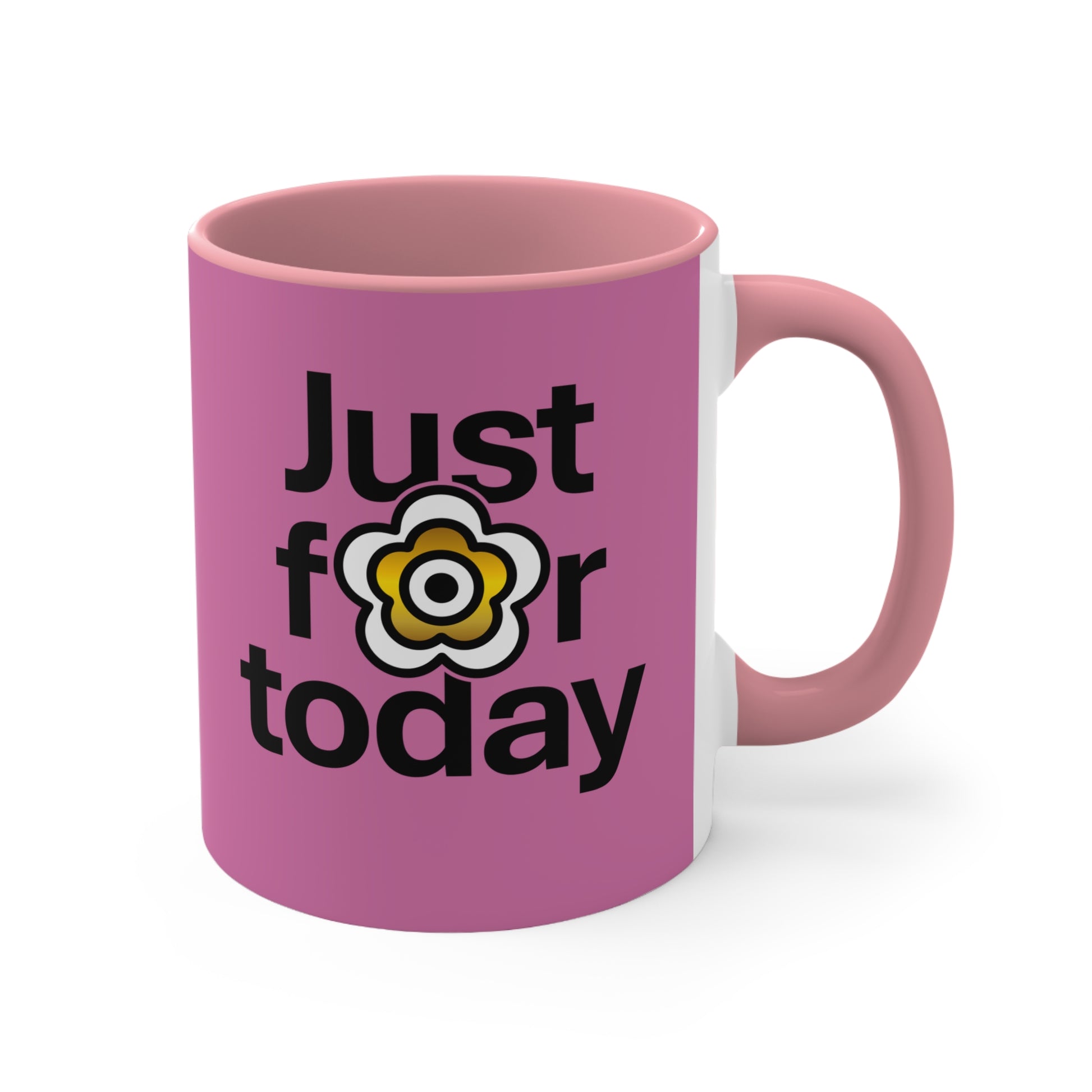 P🌺🌺P2Poppies Just for Today – Motivational Recovery Mug