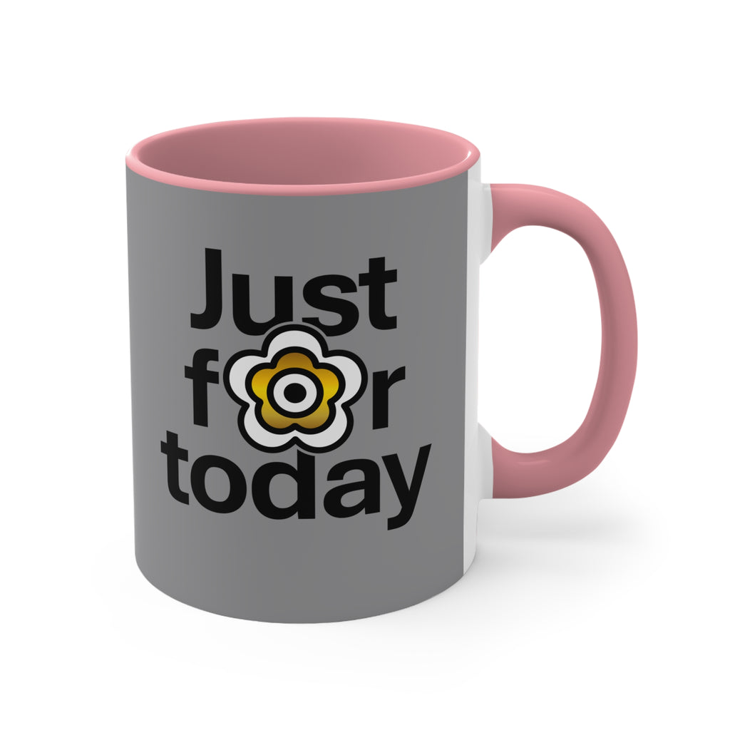 P🌺🌺P2Poppies Just for Today – Motivational Recovery Mug