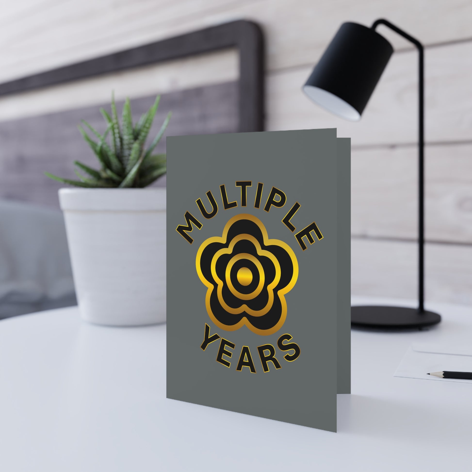 P🌺🌺P2Poppies Multiple Years Milestone Greeting Card