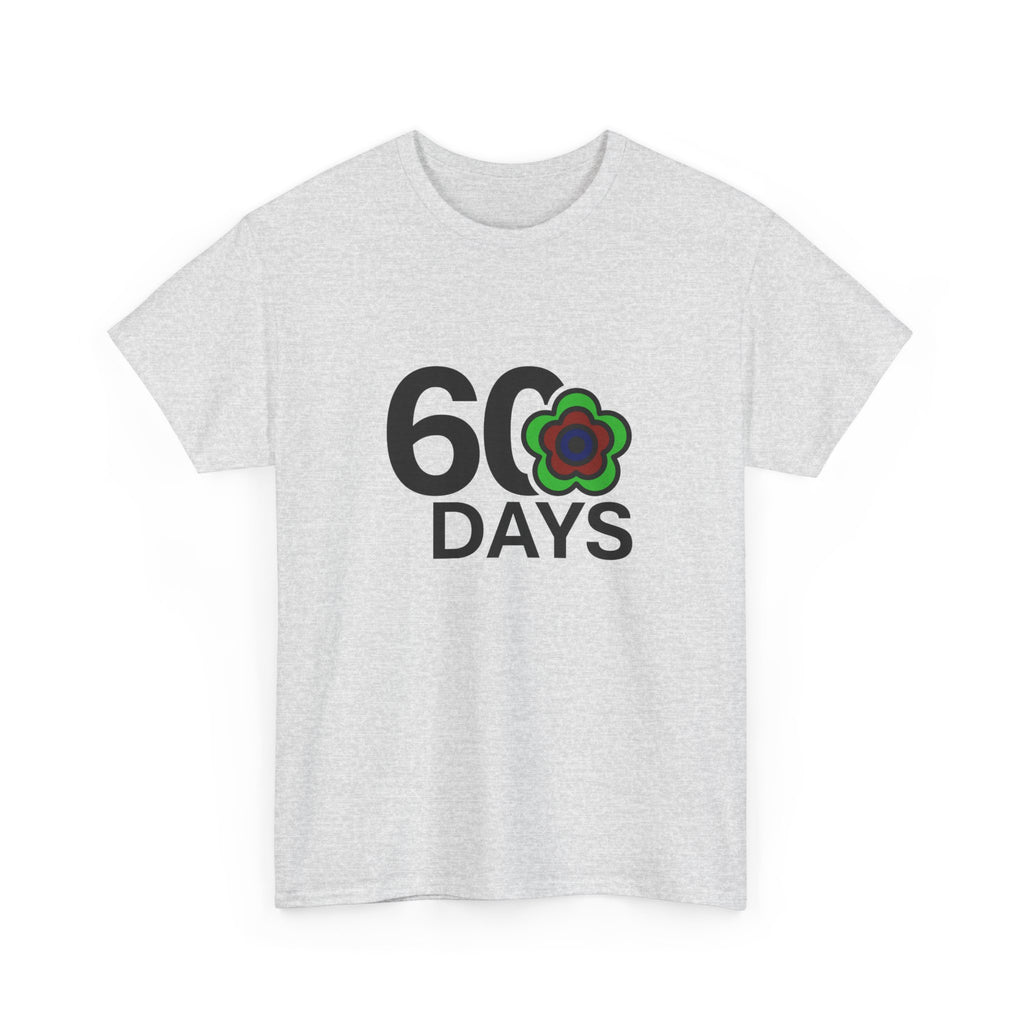 P🌺🌺P2Poppies 60 Days Sober – Motivational Recovery T-Shirt