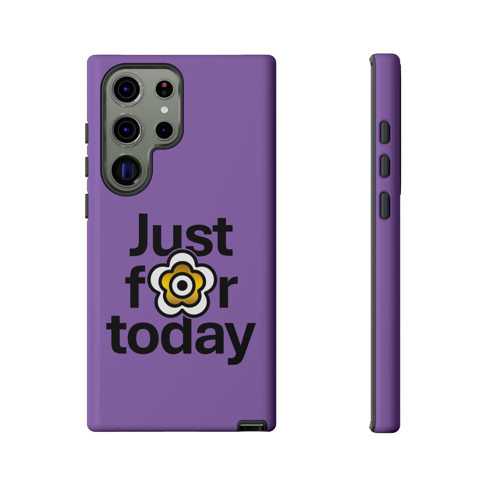 P🌺🌺P2Poppies Just for Today Samsung Phone Case – Inspirational Recovery Protection