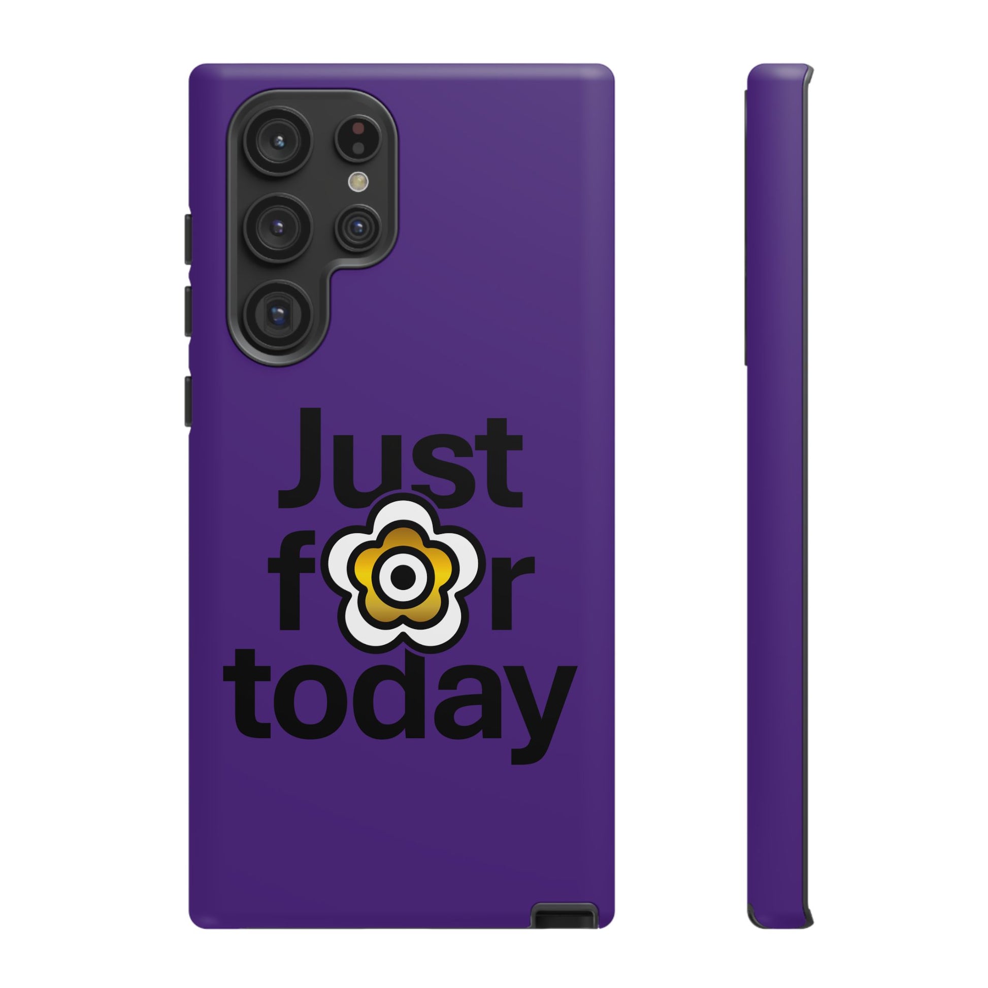 P🌺🌺P2Poppies Just for Today Samsung Phone Case – Inspirational Recovery Protection