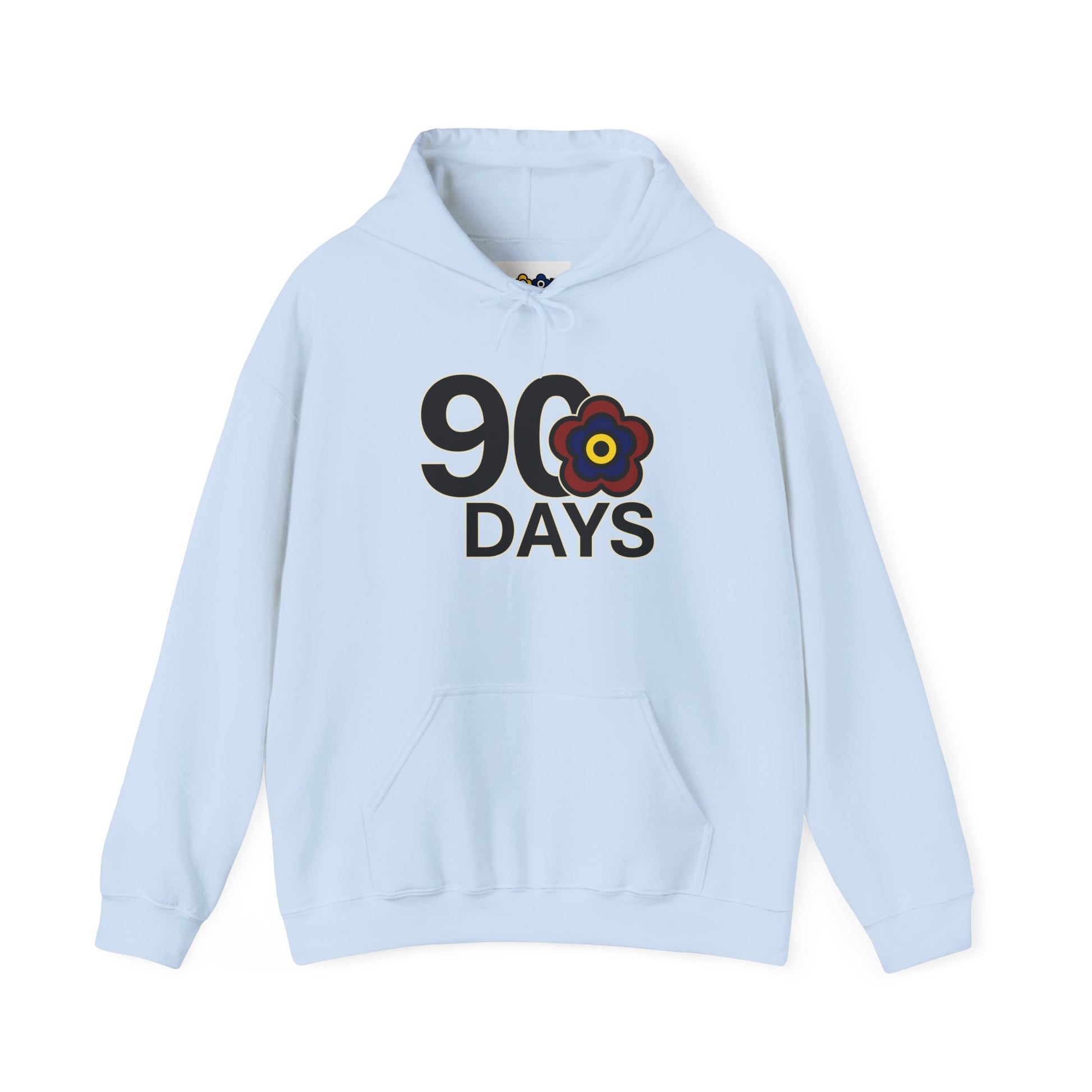 P🌺🌺P2Poppies 90 Days Sober Hoodie – Recovery Milestone Sweatshirt