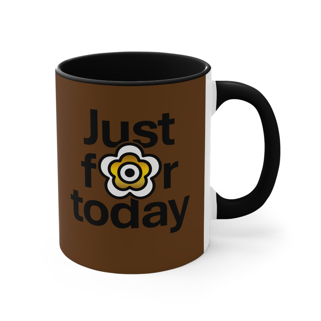 P🌺🌺P2Poppies Just for Today – Motivational Recovery Mug