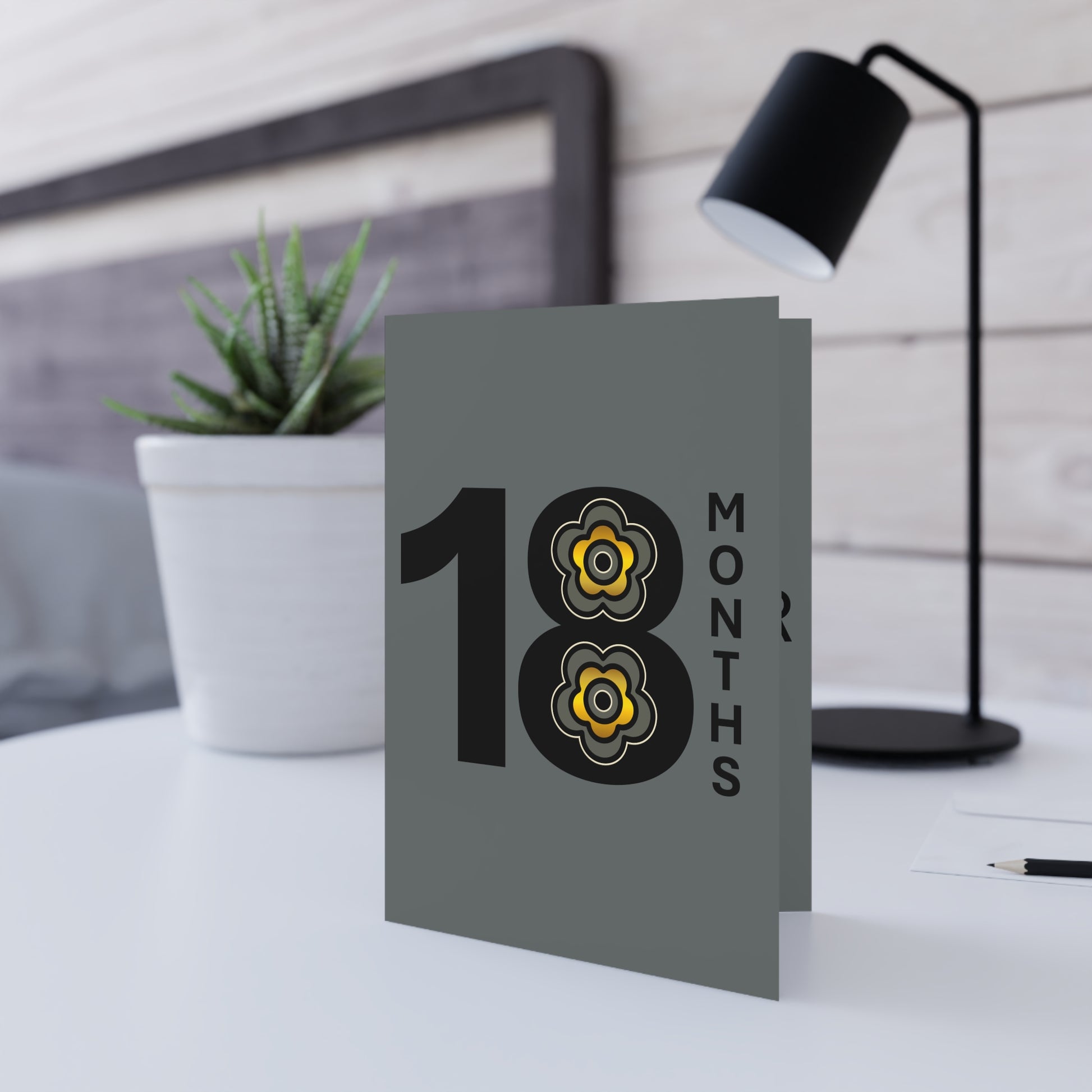 P🌺🌺P2Poppies 18 Months Milestone Greeting Card