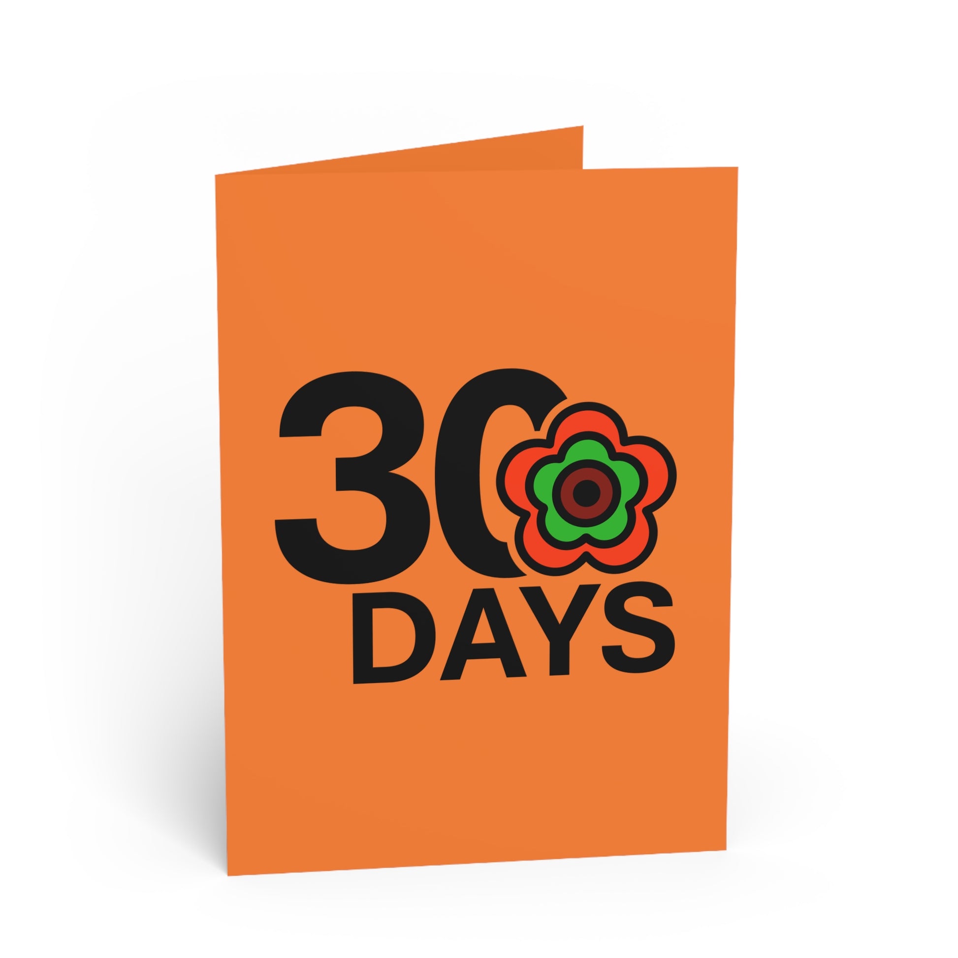 P🌺🌺P2Poppies 30 Days Milestone Greeting Card