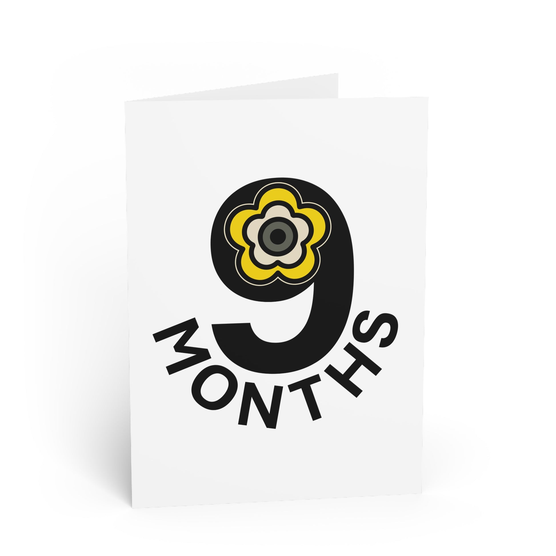 P🌺🌺P2Poppies 9 Months Milestone Greeting Card