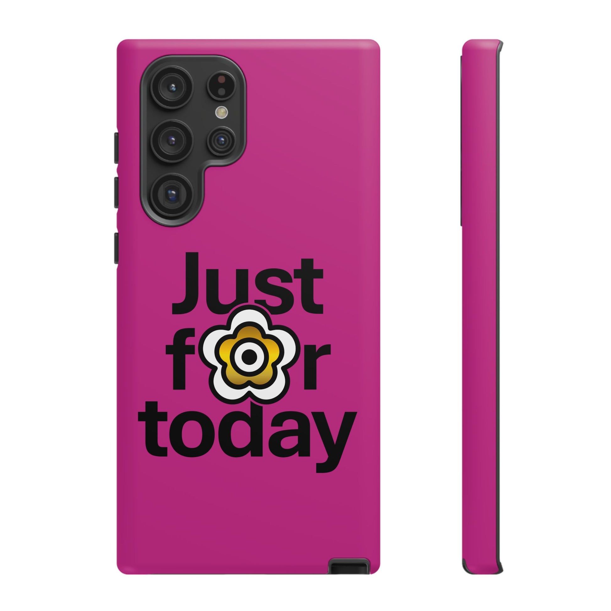 P🌺🌺P2Poppies Just for Today Samsung Phone Case – Inspirational Recovery Protection