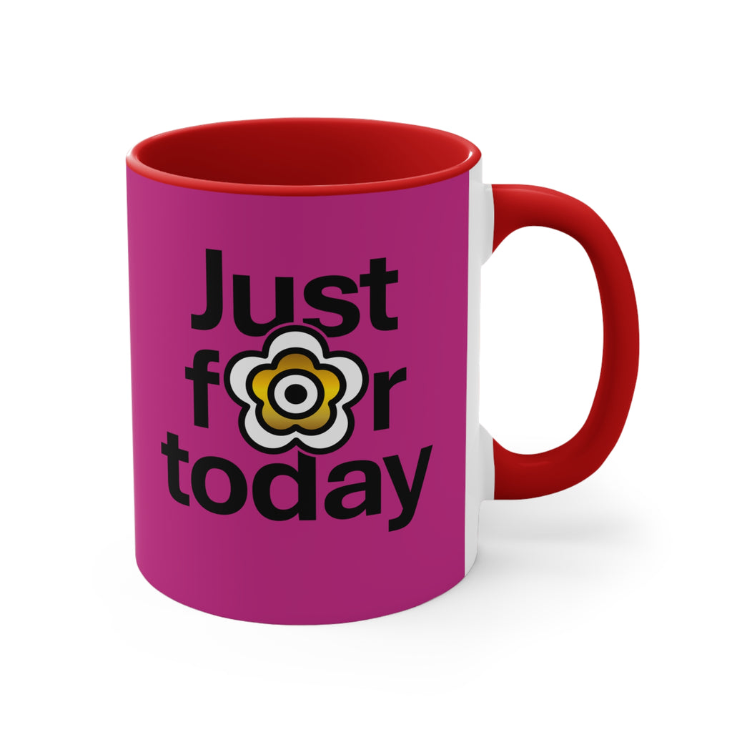 P🌺🌺P2Poppies Just for Today – Motivational Recovery Mug