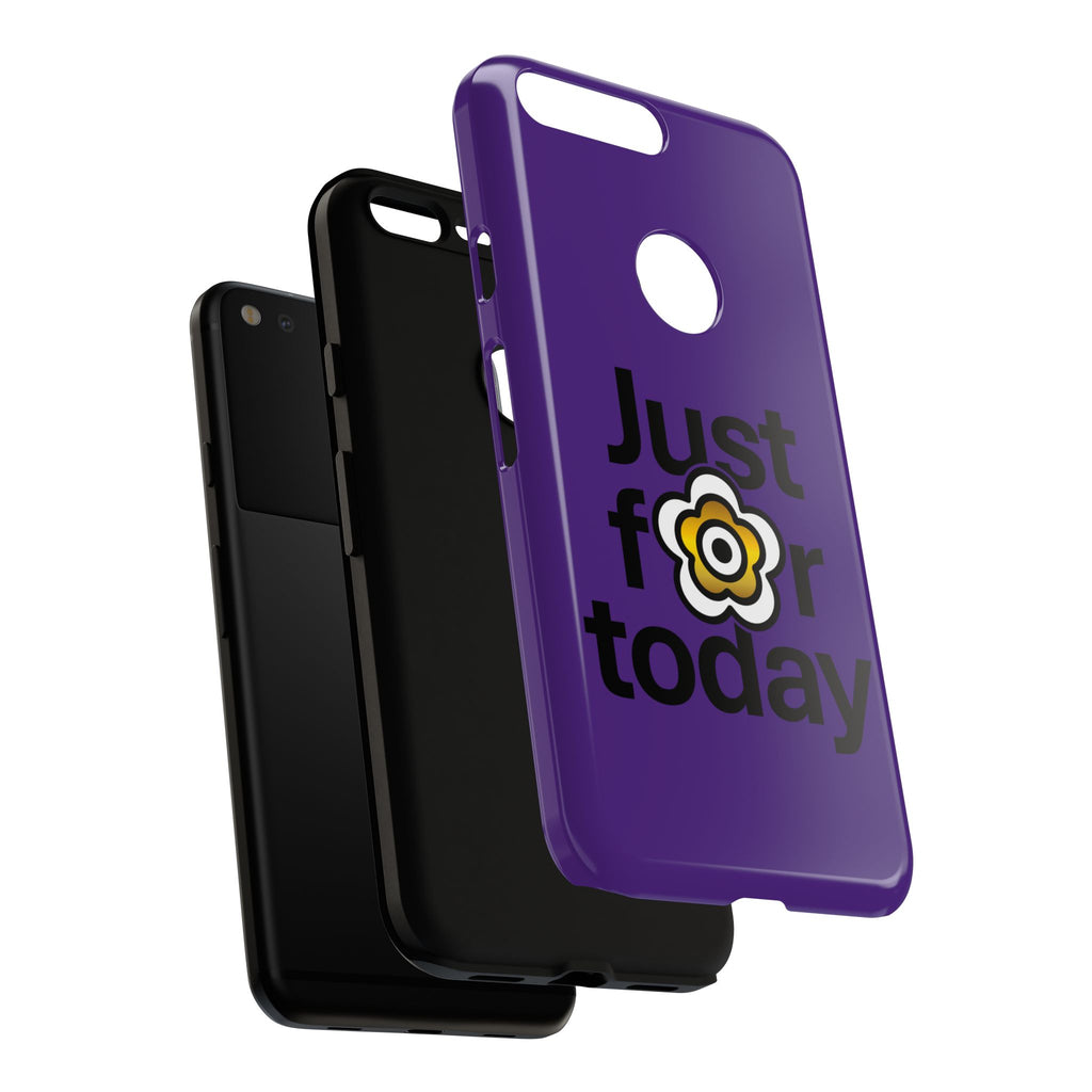 P🌺🌺P2Poppies Just for Today Google Phone Case – Inspirational Recovery Protection