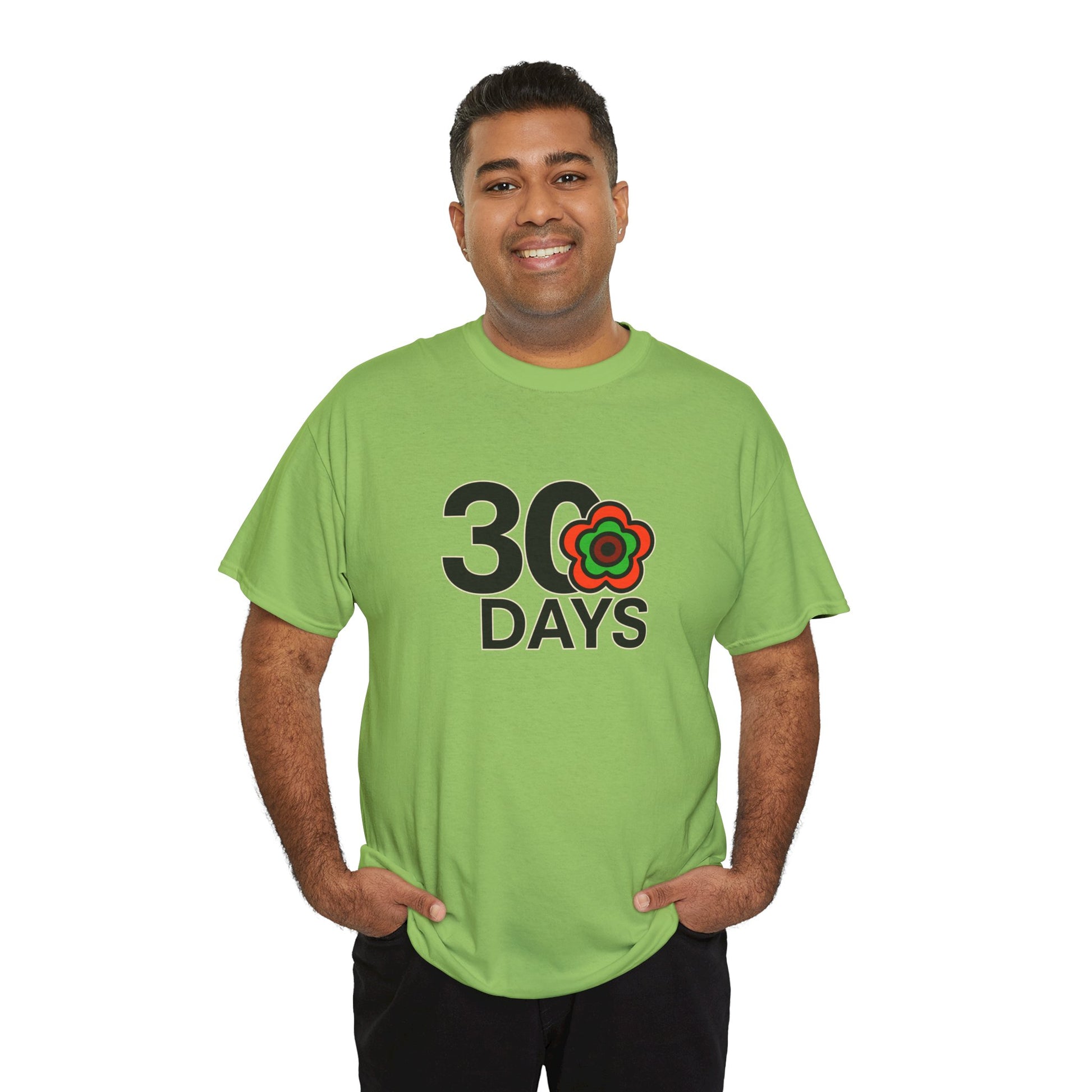 P🌺🌺P2Poppies 30 Days Sober – Motivational Recovery T-Shirt