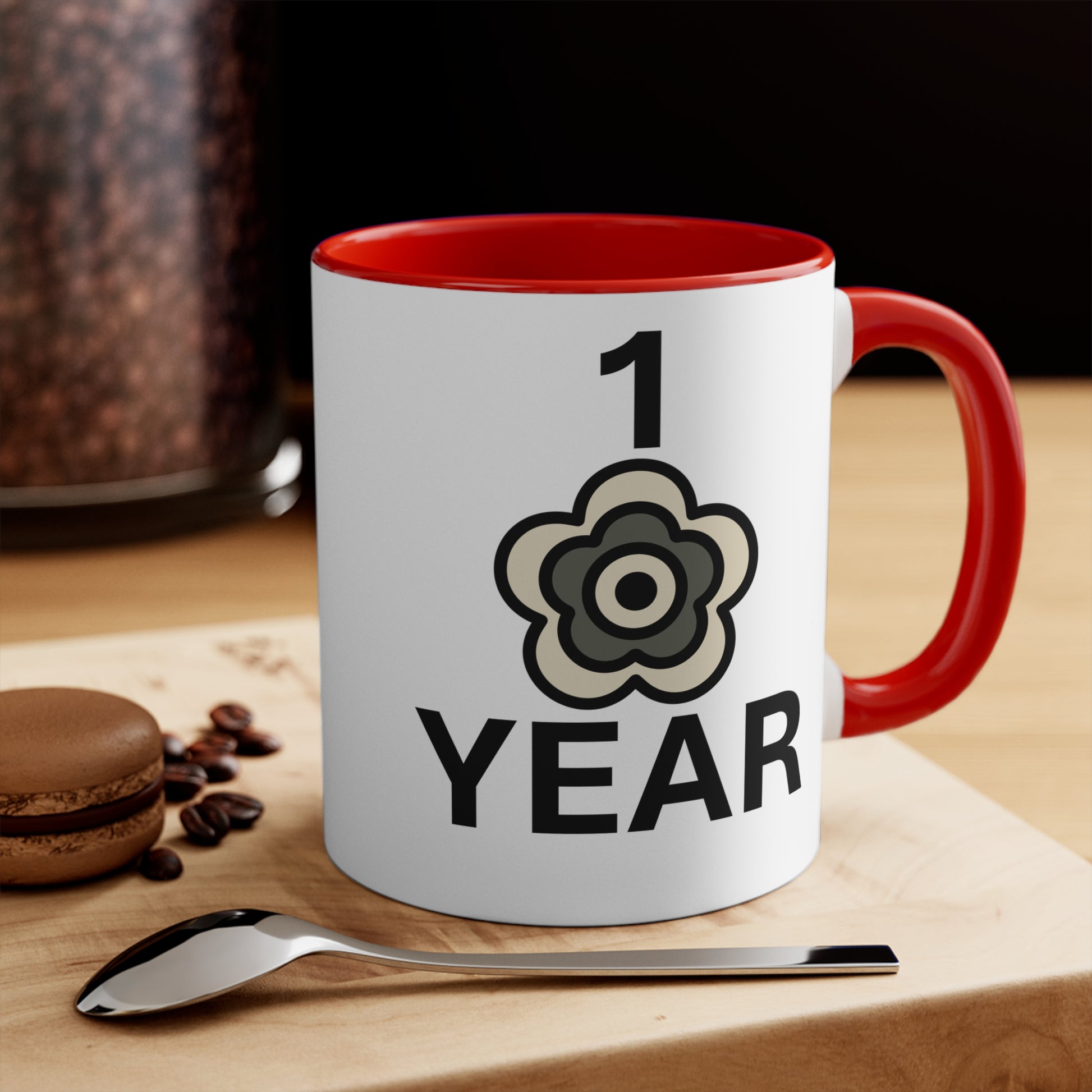 P🌺🌺P2Poppies 1 Year – Motivational Recovery Mug