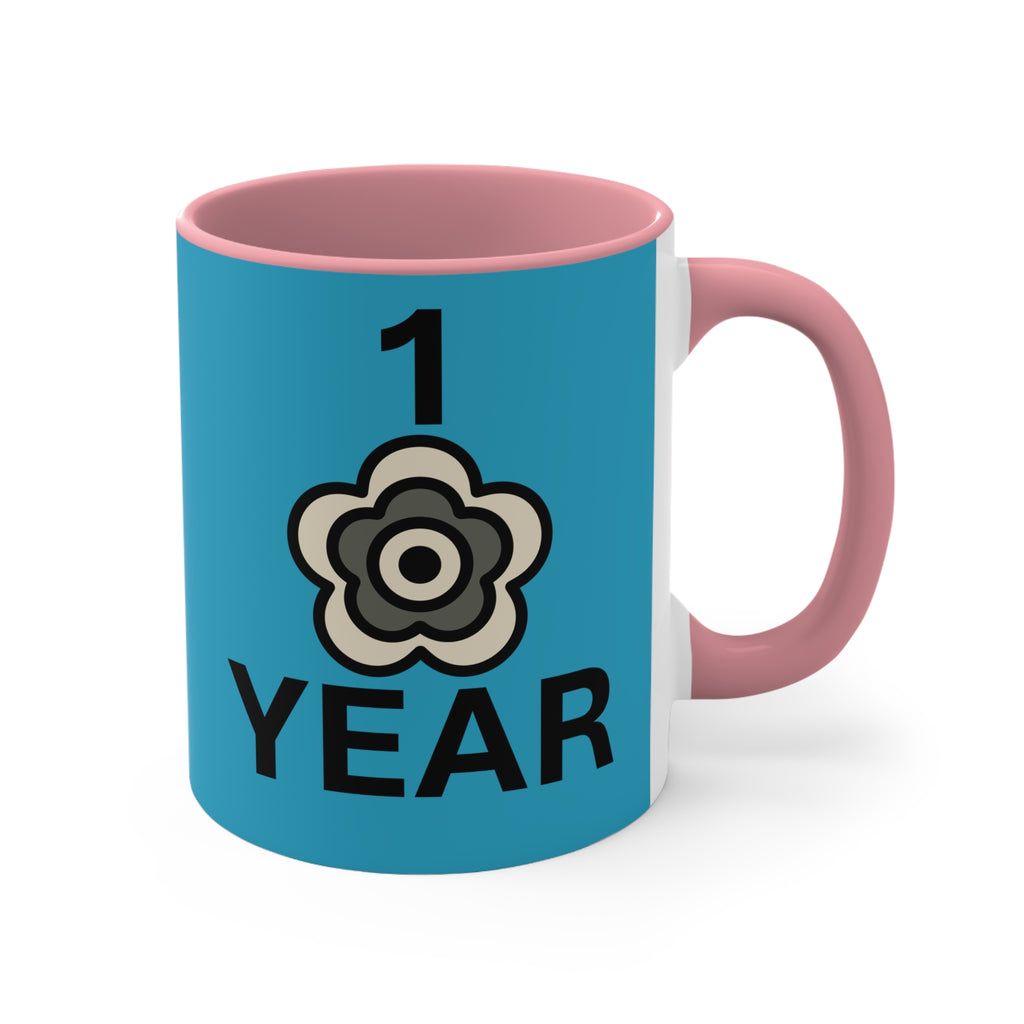 P🌺🌺P2Poppies 1 Year – Motivational Recovery Mug