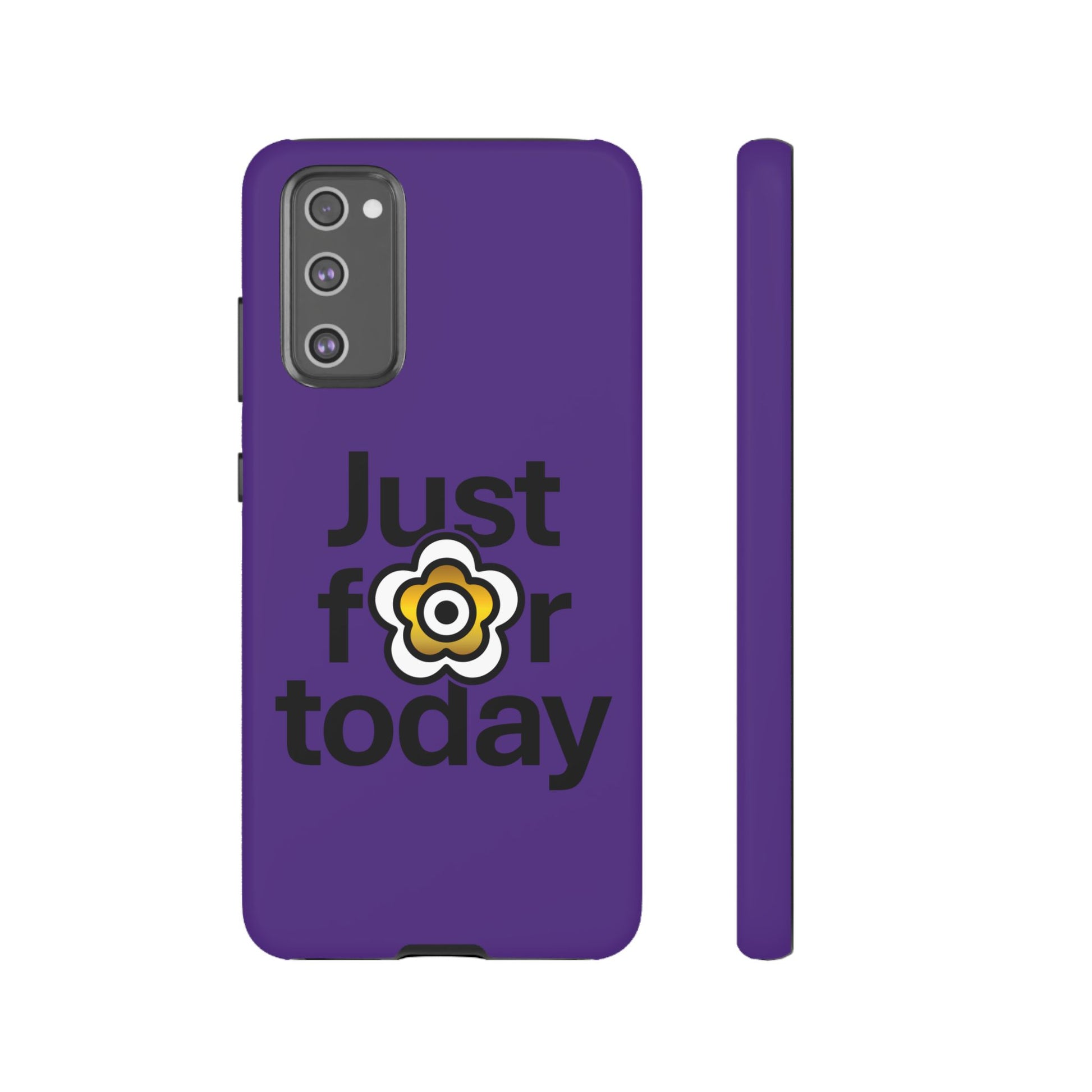 P🌺🌺P2Poppies Just for Today Samsung Phone Case – Inspirational Recovery Protection