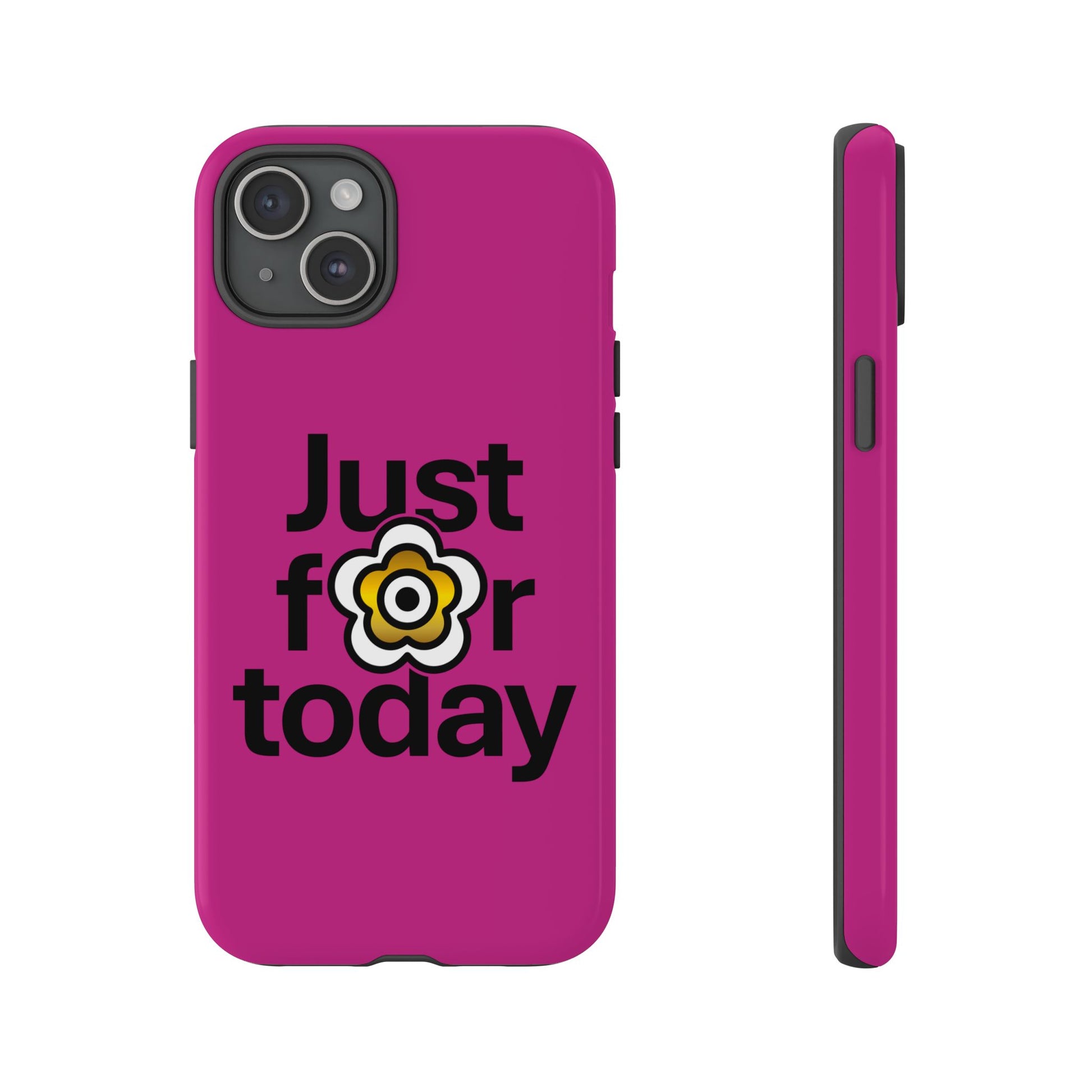 P🌺🌺P2Poppies Just for Today i-Phone Case – Inspirational Recovery Protection