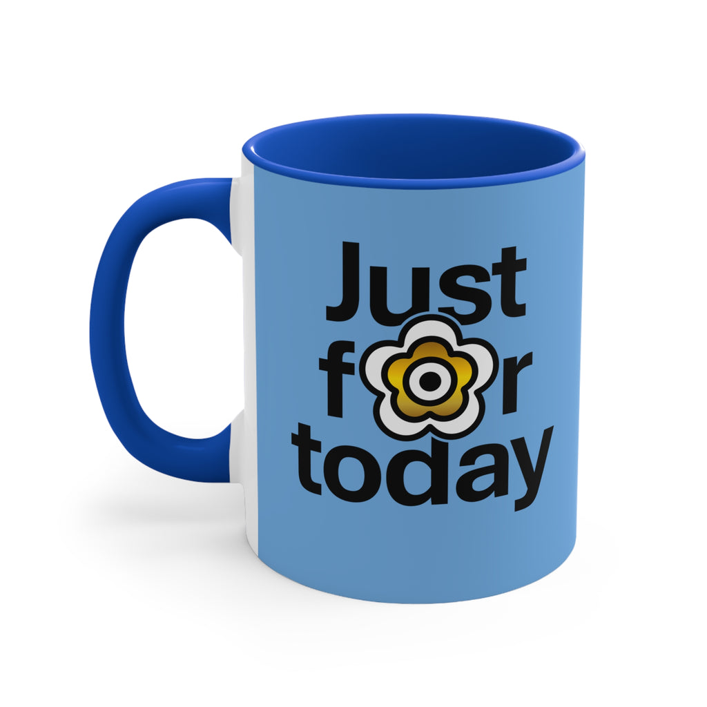 P🌺🌺P2Poppies Just for Today – Motivational Recovery Mug