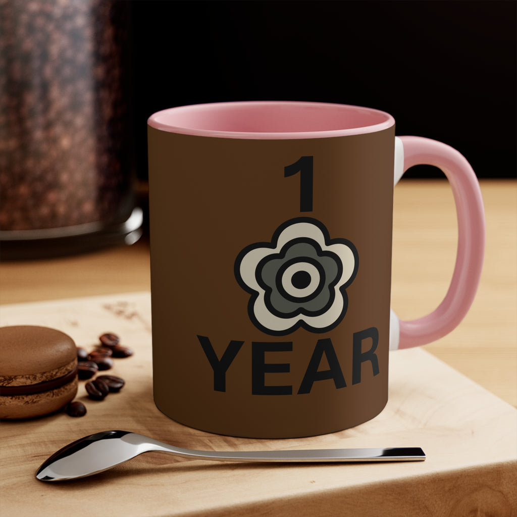 P🌺🌺P2Poppies 1 Year – Motivational Recovery Mug