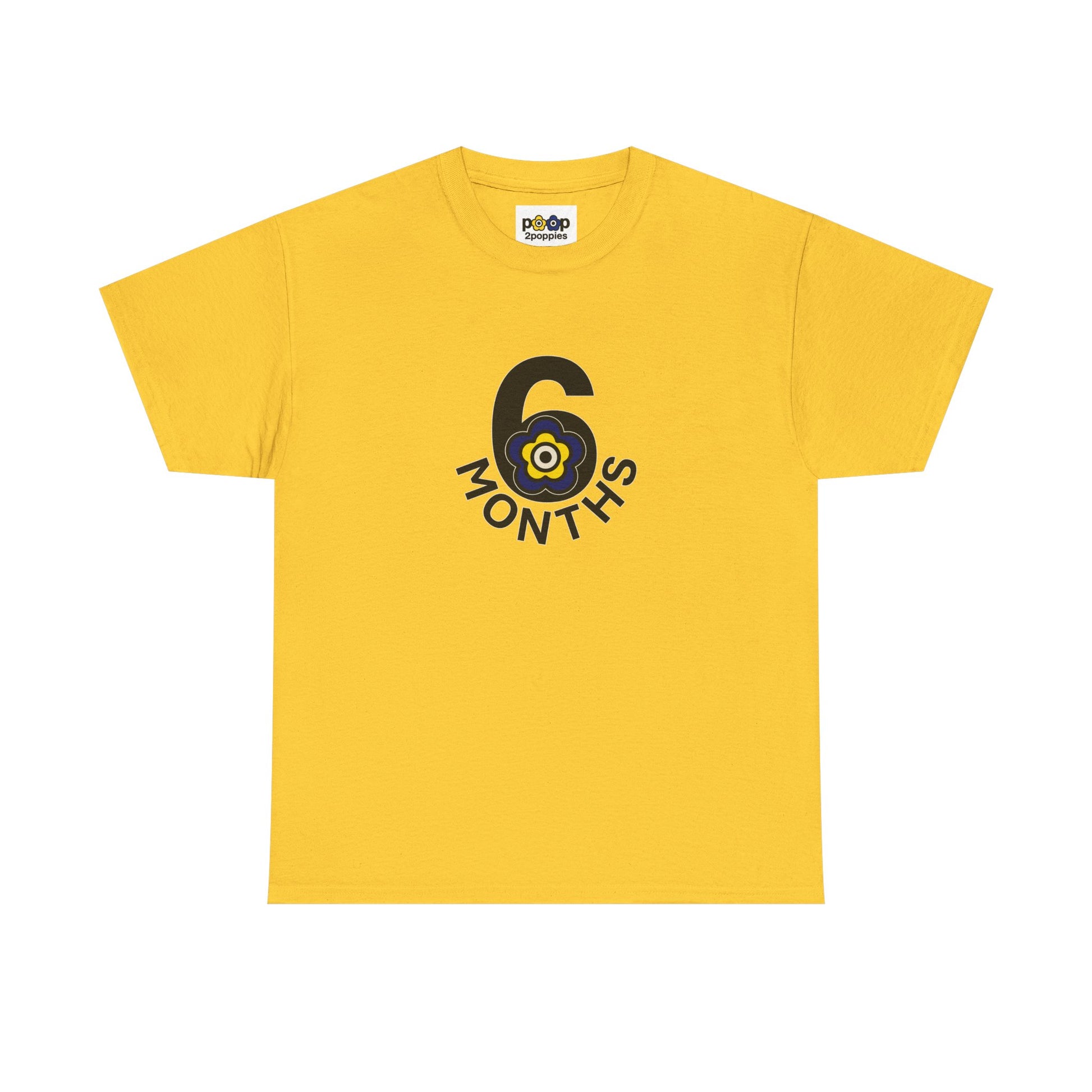 P🌺🌺P2Poppies 6 Months Sober – Motivational Recovery T-Shirt