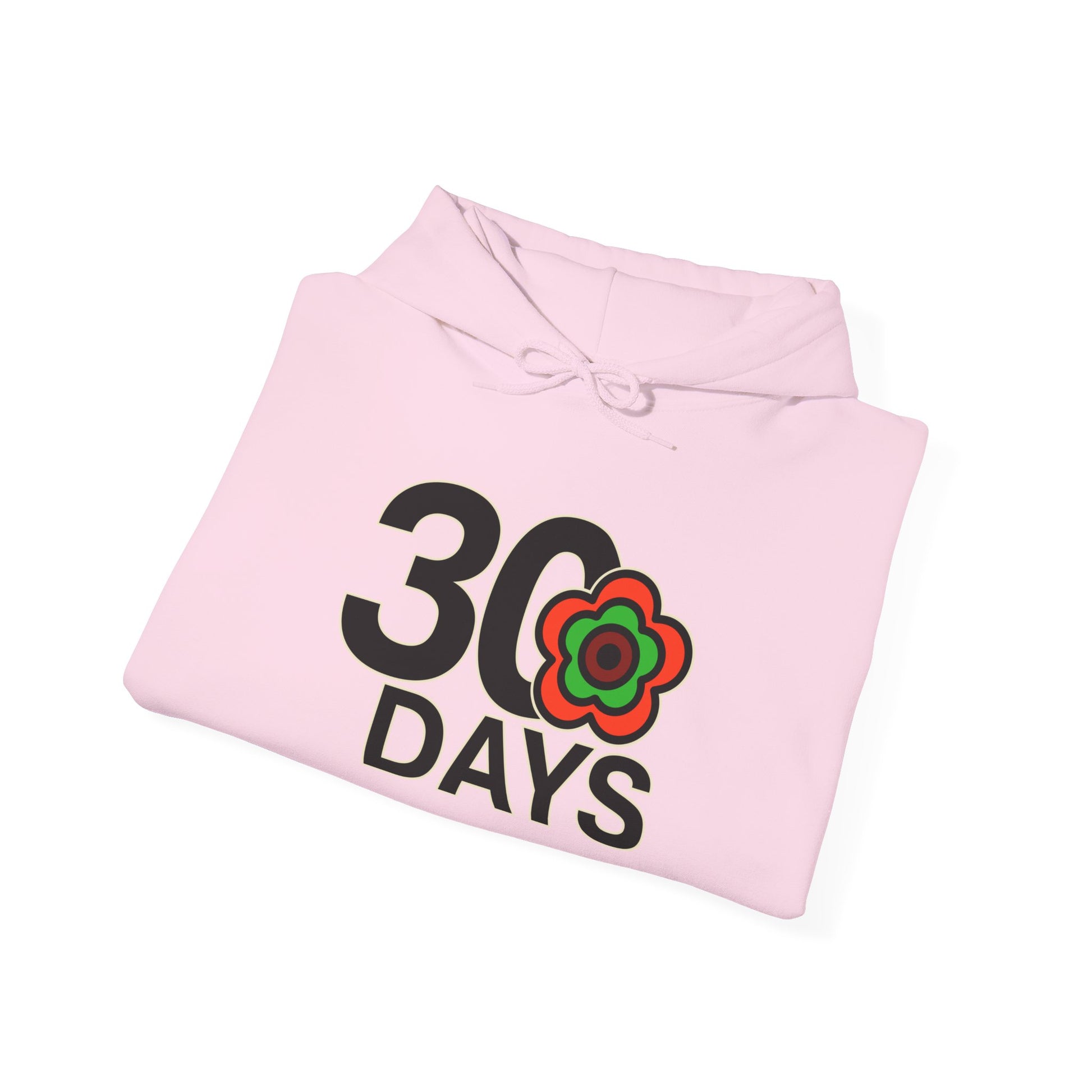 P🌺🌺P2Poppies 30 Days Sober Hoodie – Recovery Milestone Sweatshirt